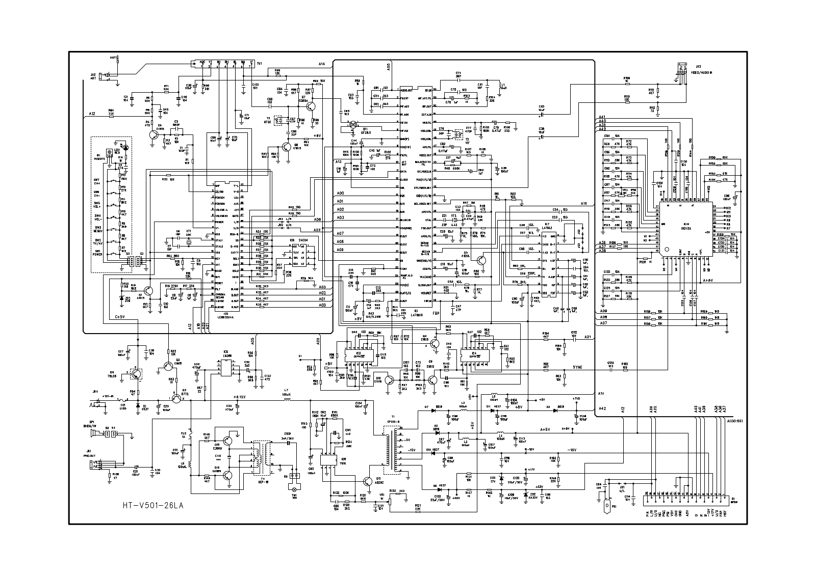 Vitek VT-5002 Circuit diagrams