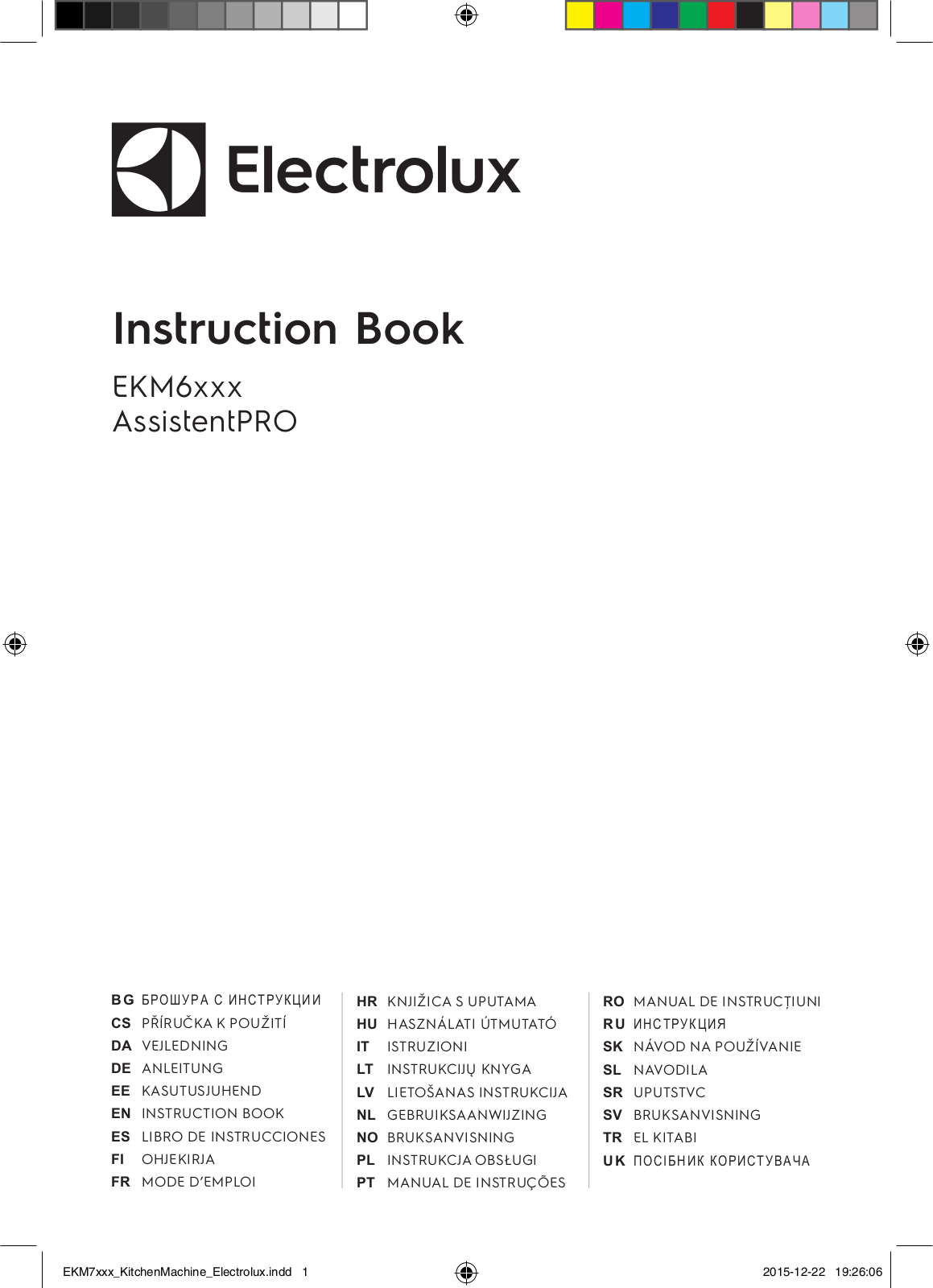 ELECTROLUX EKM6100, EKM6000 User guide - ManualMachine.com