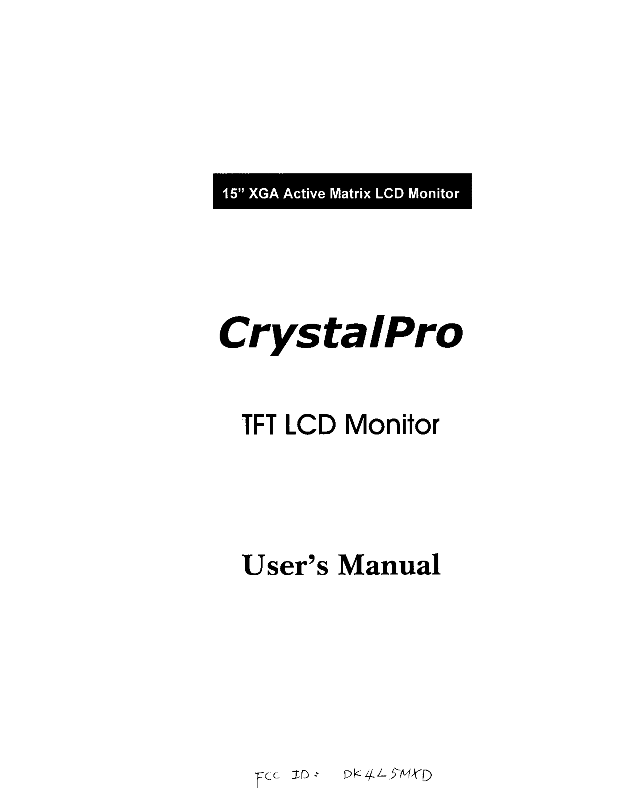 GVC L5MXD Users Manual