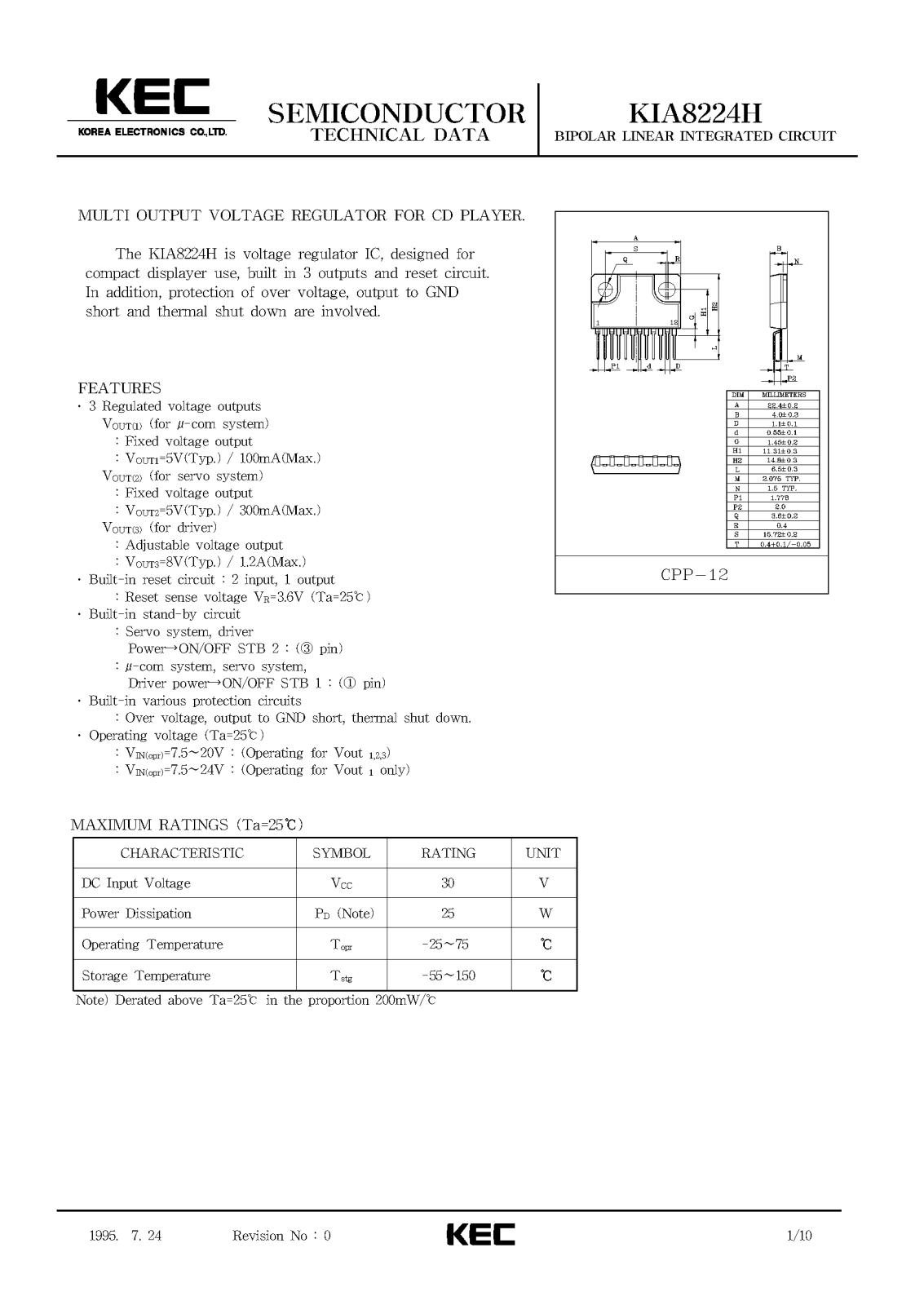 KEC KIA8224H Datasheet