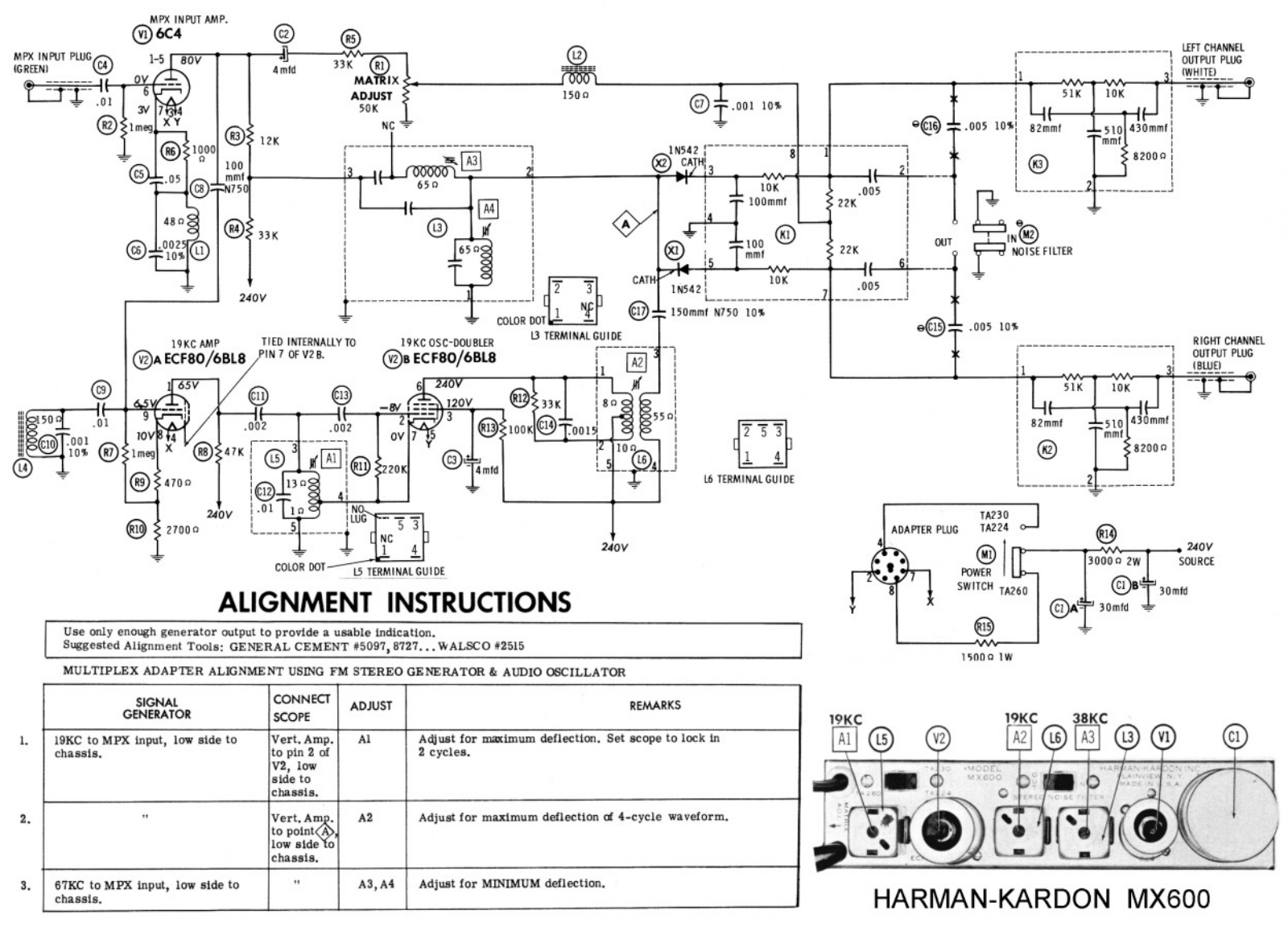 Harman Kardon mx600 schematic