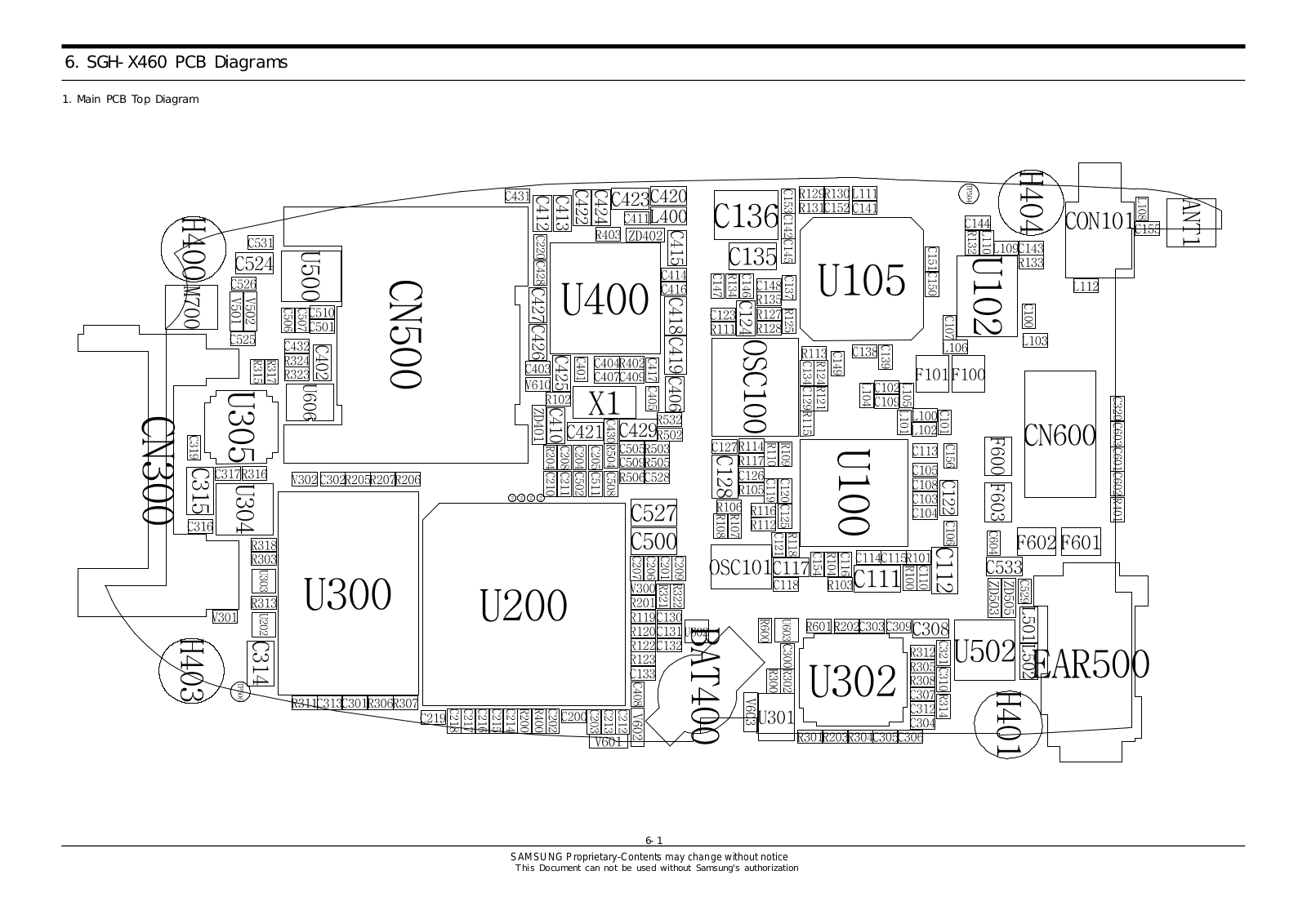 Samsung SGH-X460 Schematics