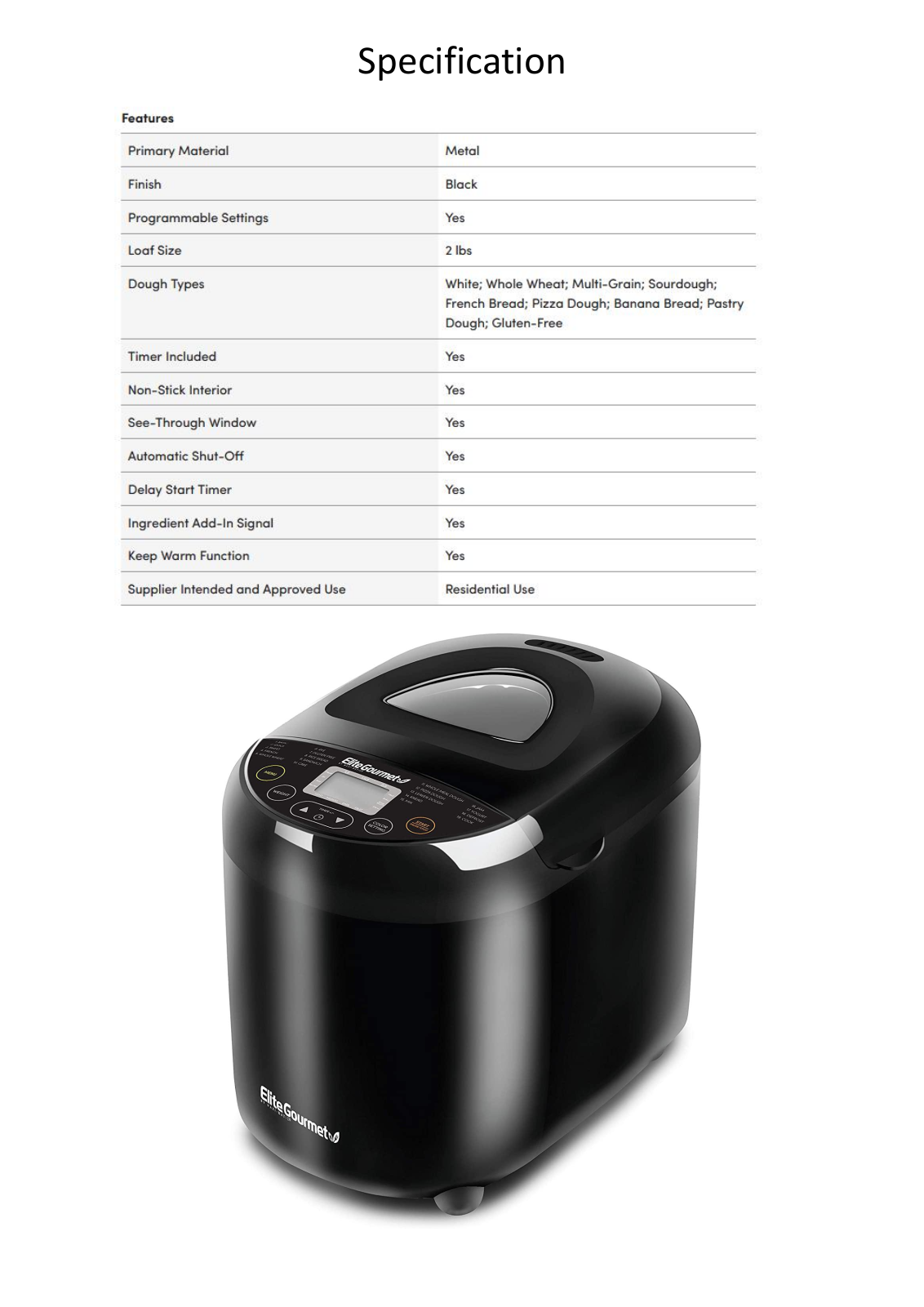 Tacoday TCOD1244 Specifications - ManualMachine.com