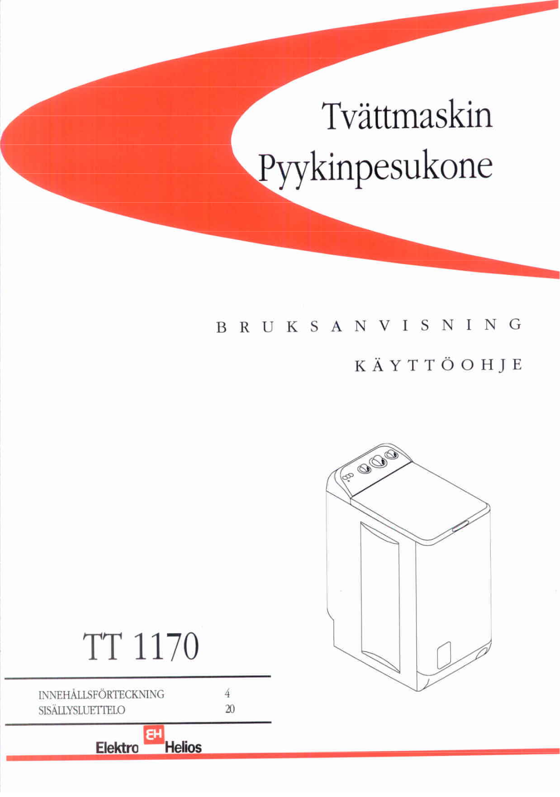 Elektro helios TT1170 User Manual