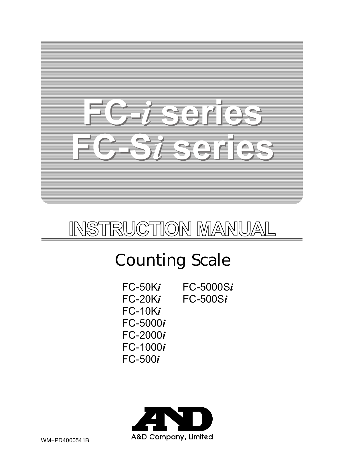 Rice Lake FC-i-Si User Manual