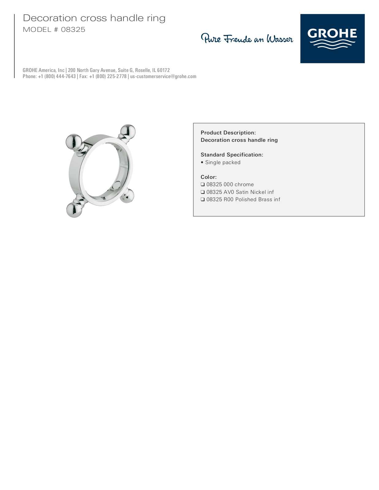 GROHE GRH1064 Specifications - ManualMachine.com