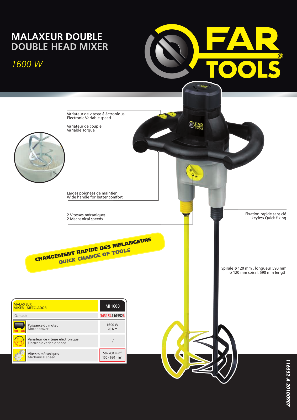 FARTOOLS MI 1600 User Manual