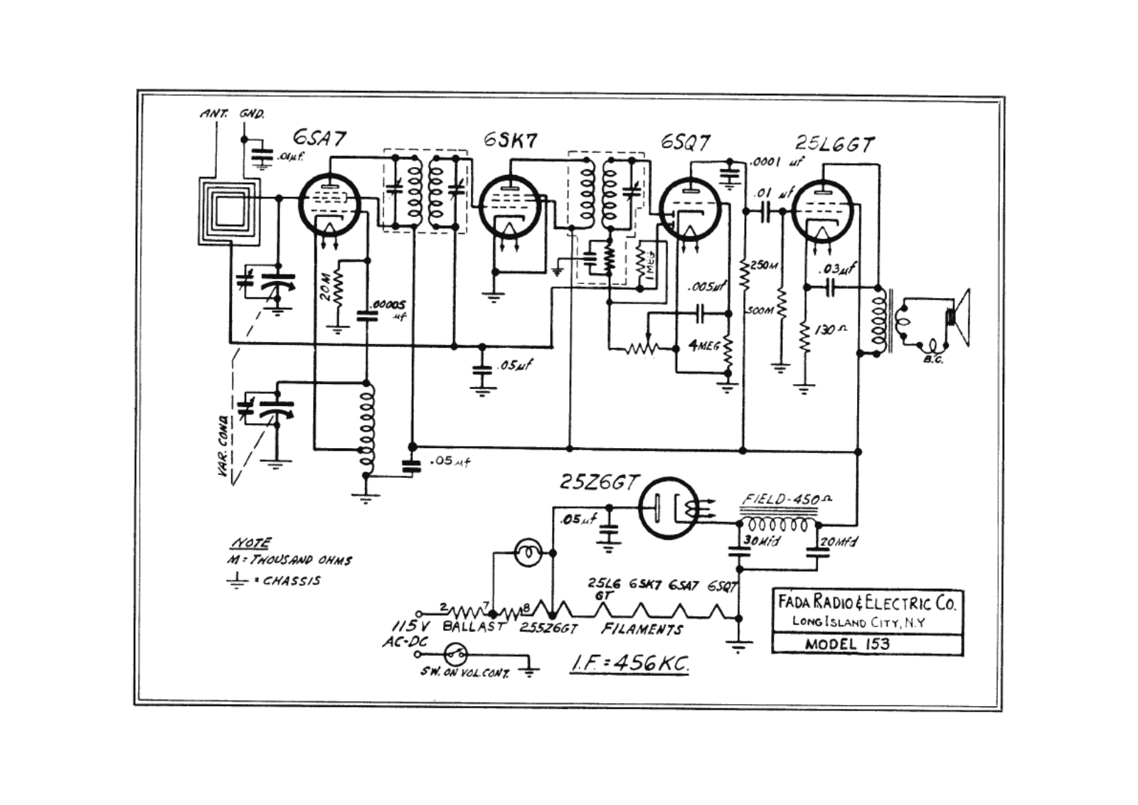 Fada 153 schematic