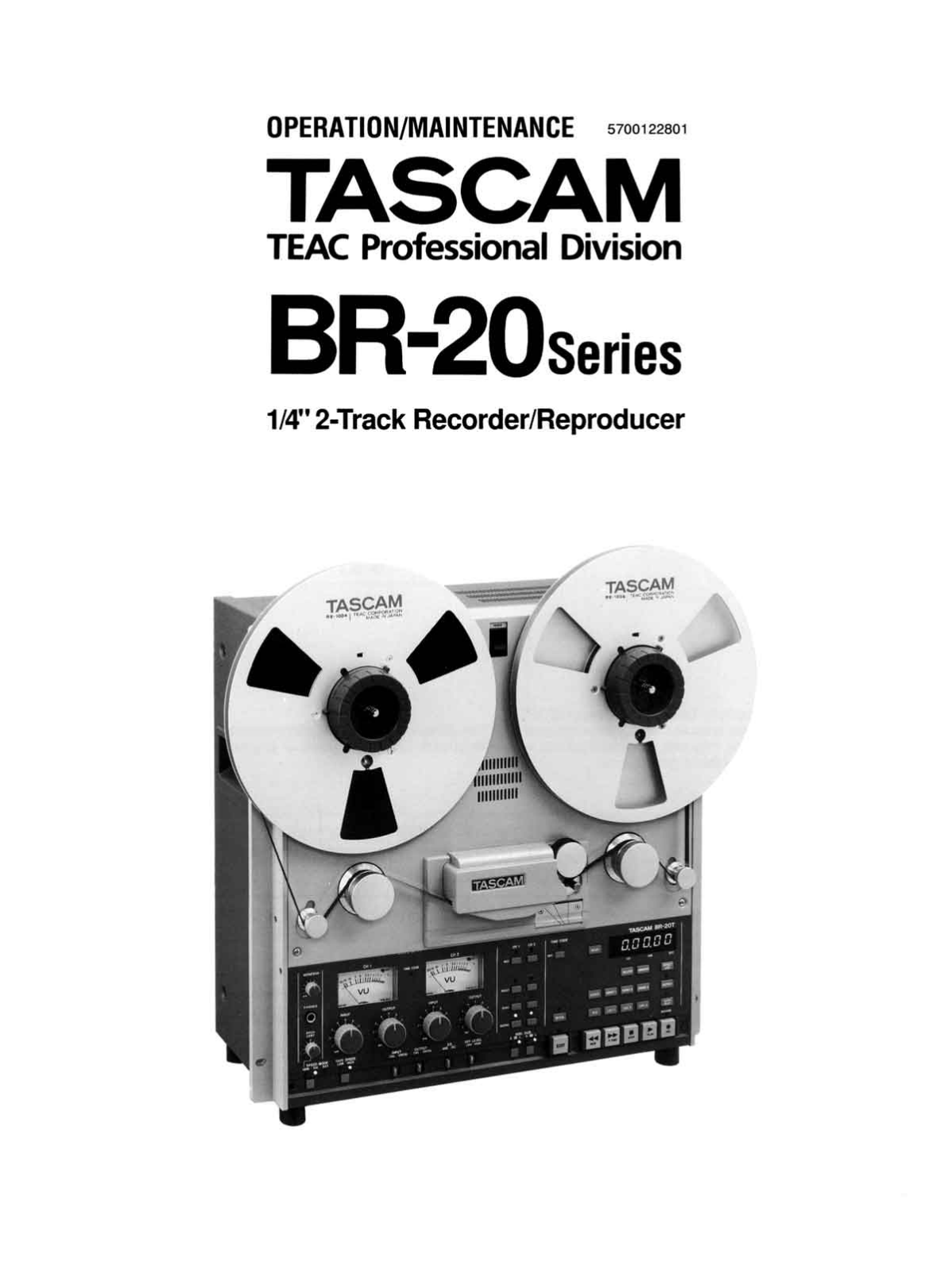 Tascam BR-20 Owners manual