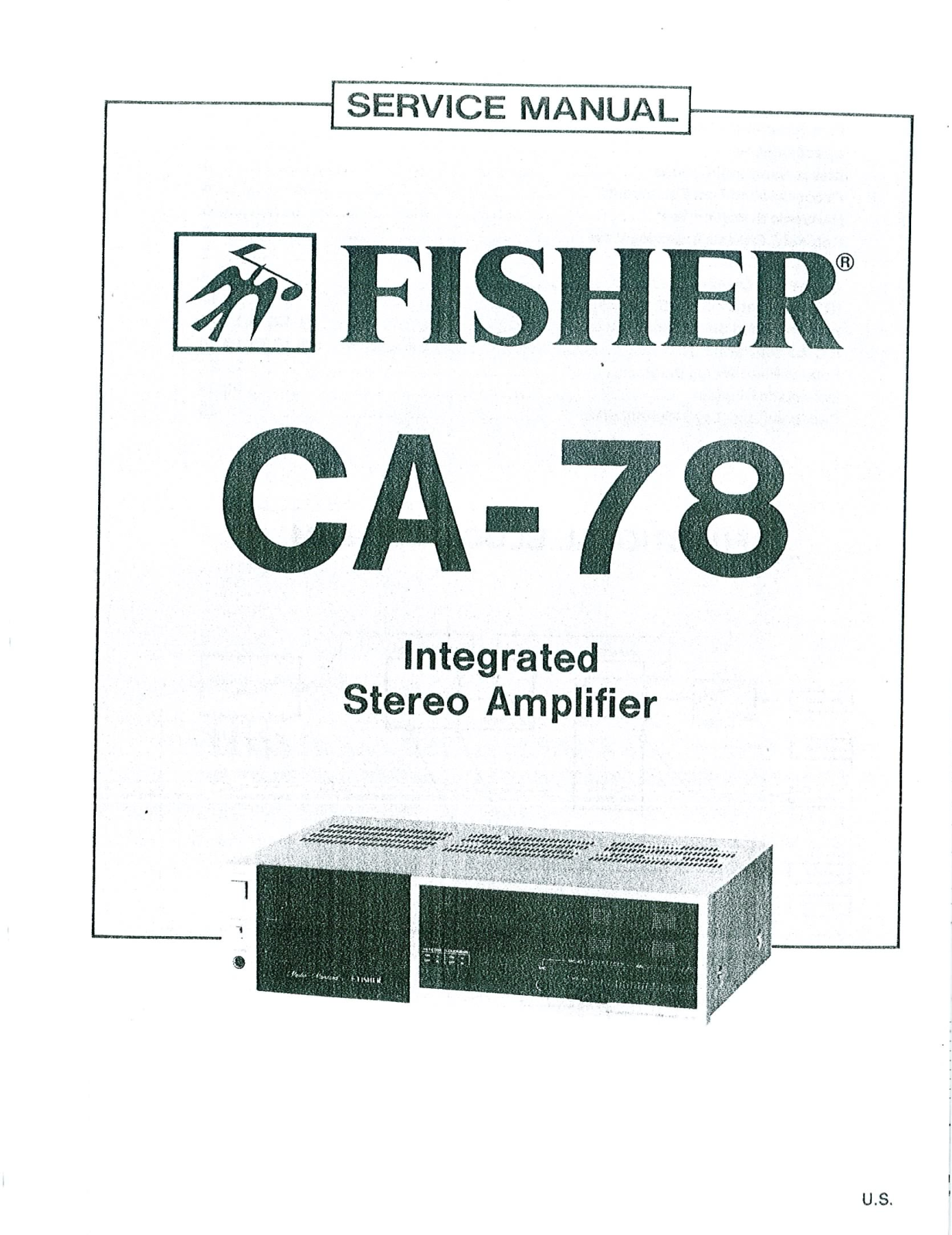 Fisher CA-78 Service Manual