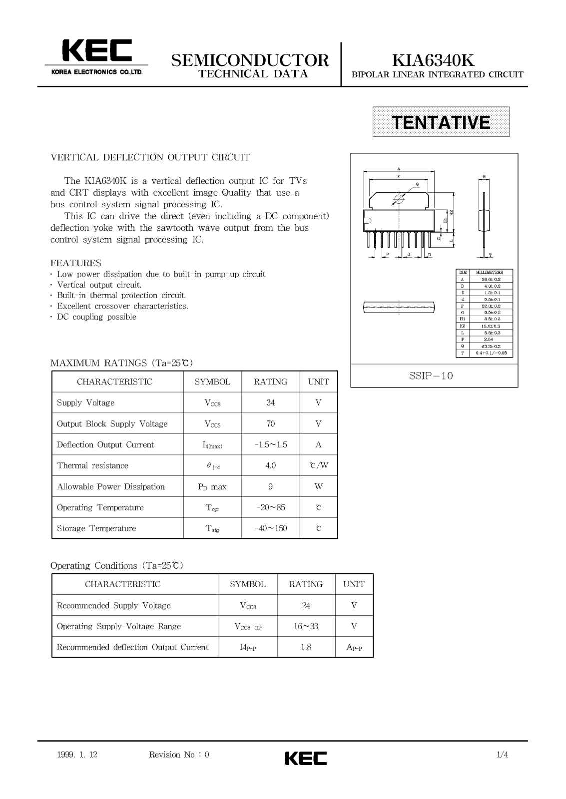 KEC KIA6340K Datasheet