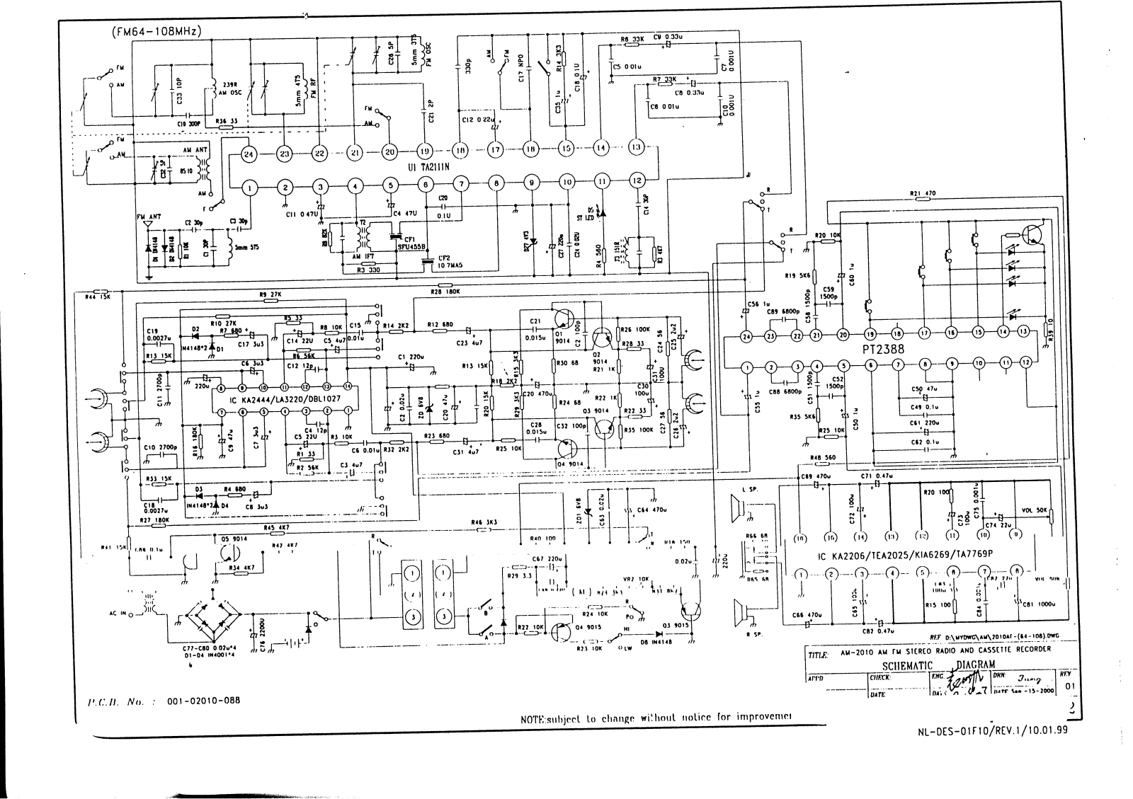 Vitek VT-3308 Schematic