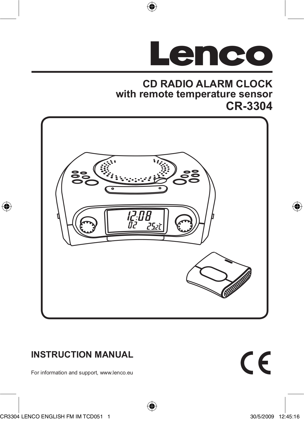 Lenco CR-3304 User Manual