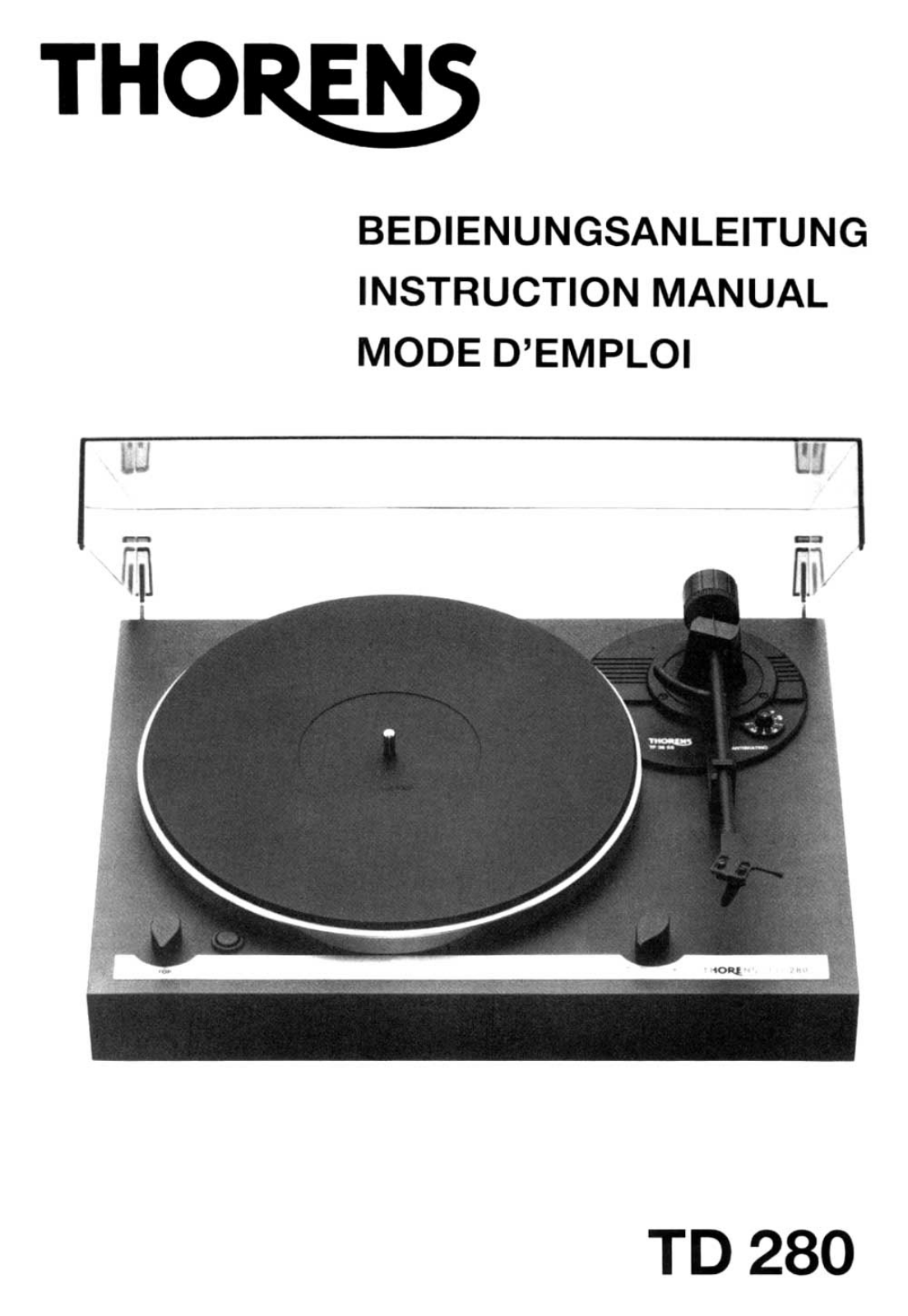 Thorens TD-280 Owners Manual