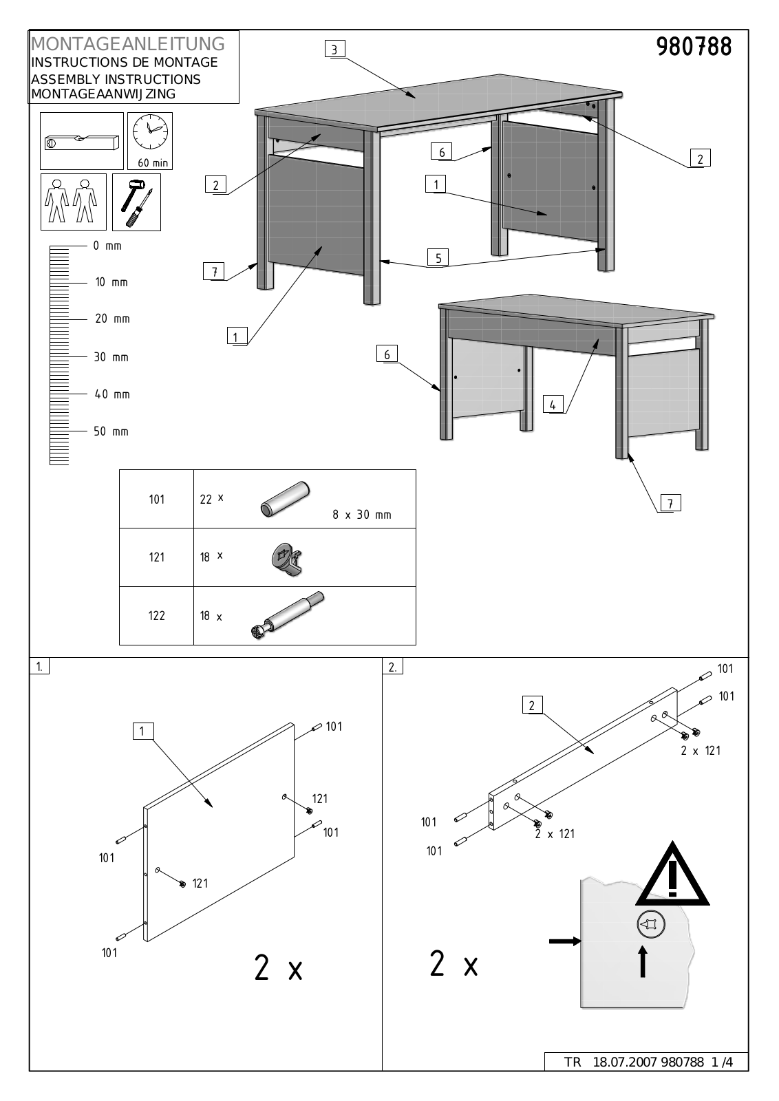 Wimex 980788 Assembly instructions