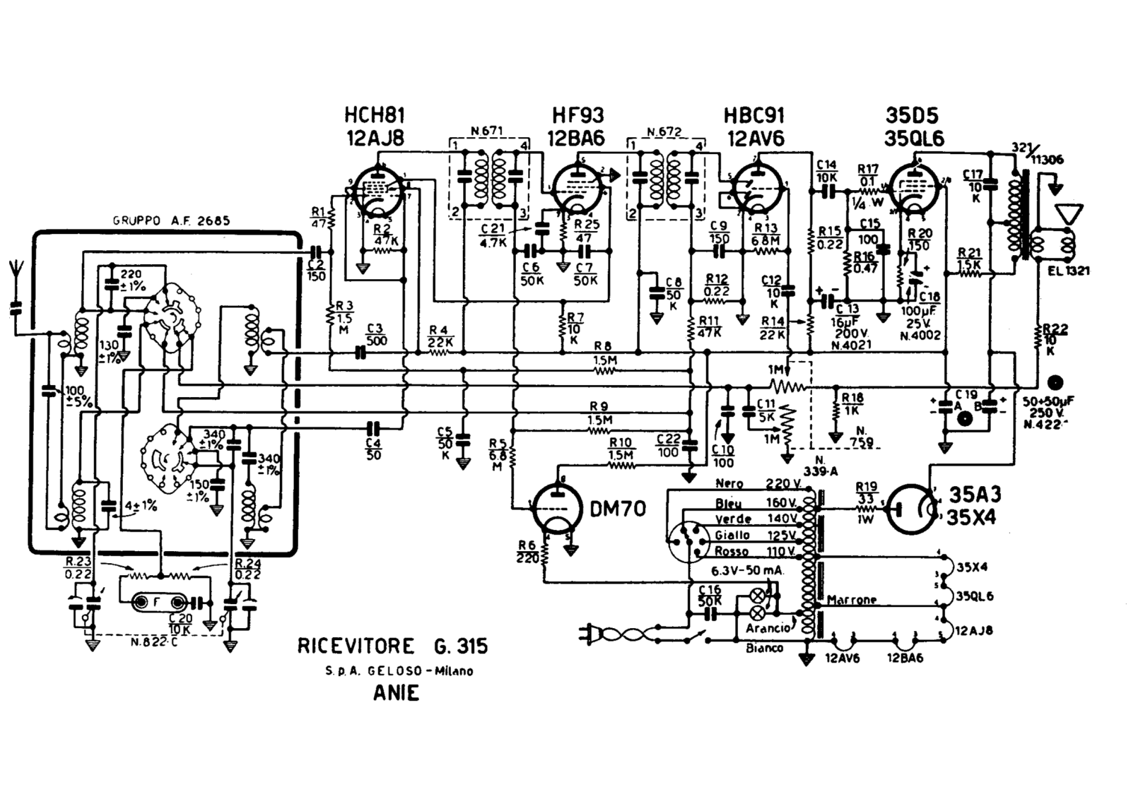 Geloso g315 schematic