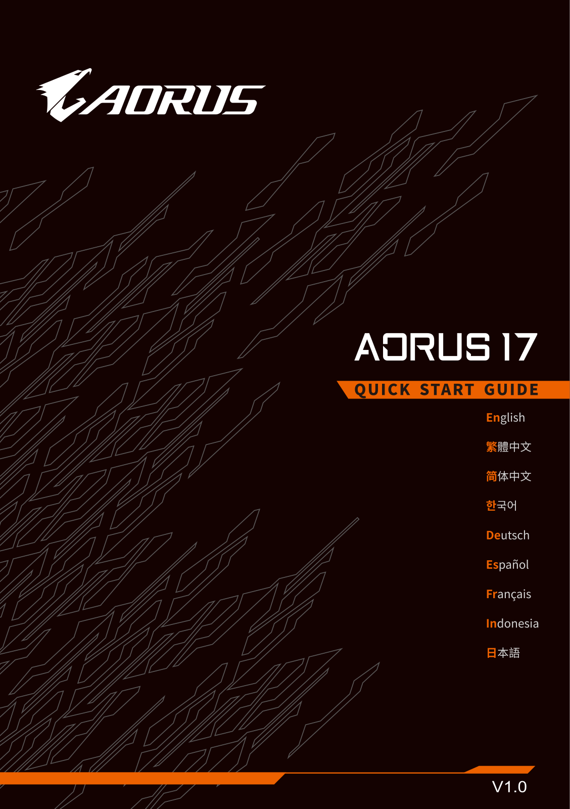 Gigabyte Aorus 17-XA-7DE2130SH Service Manual