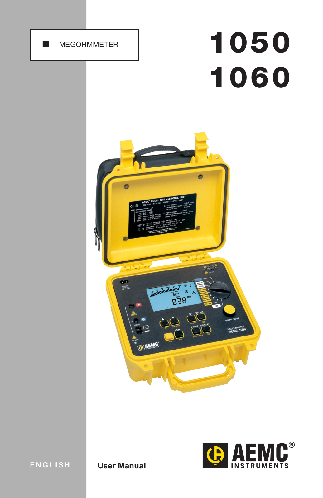 Aemc instruments 1050, 1060 User Manual