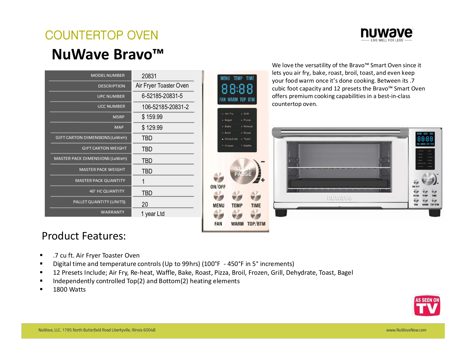 NuWave MCDM1007 Specifications - ManualMachine.com