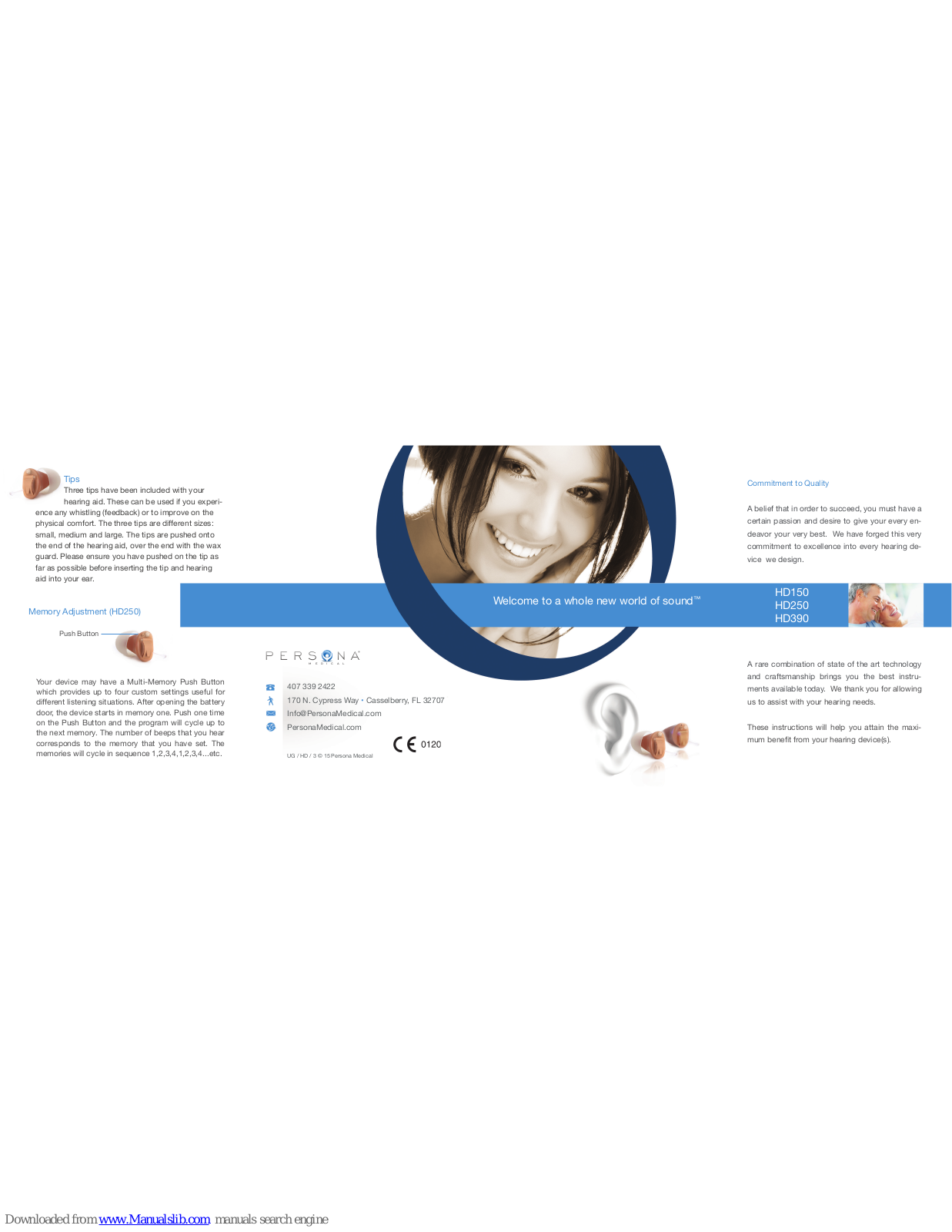Hearing Direct.com HD150, HD250, HD390 User Manual - ManualMachine.com