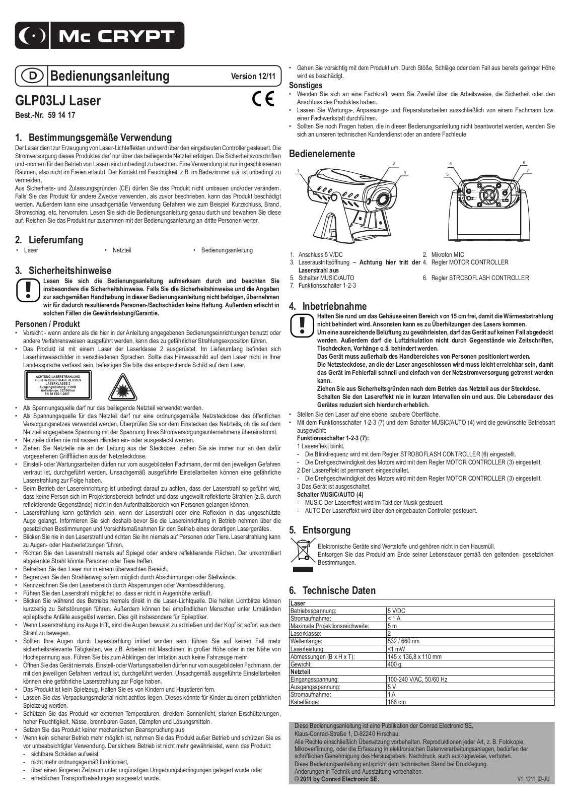 Mc Crypt GLP03 Operation Manual