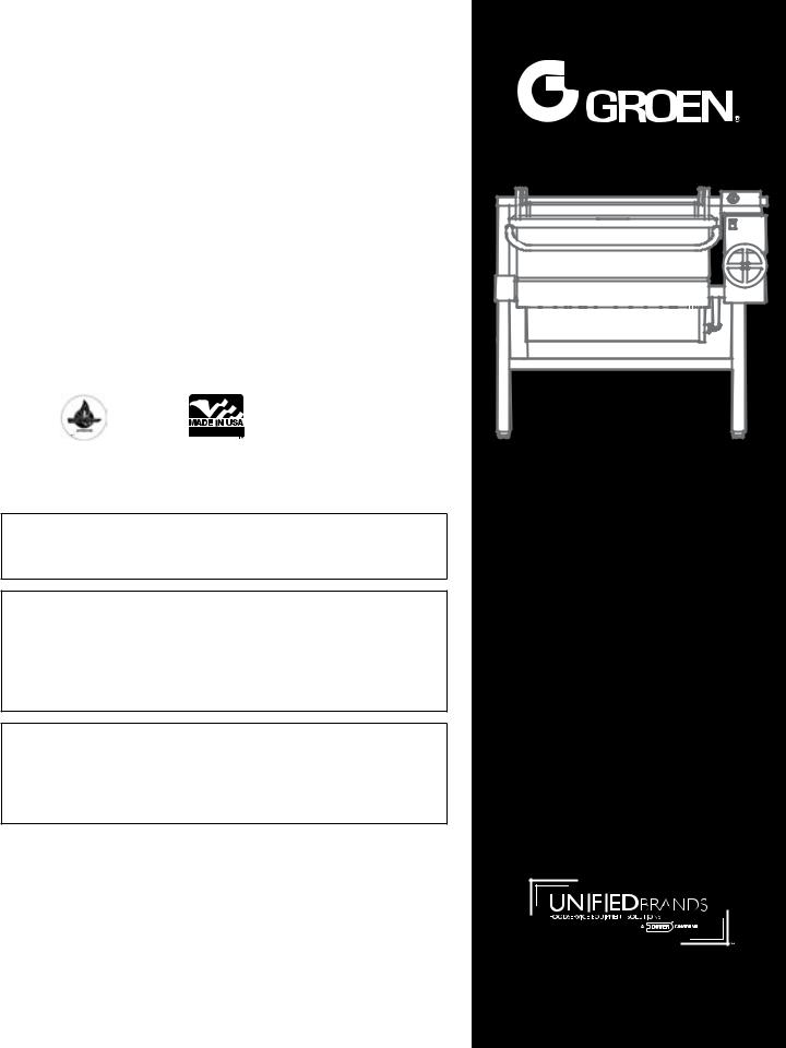 Groen BPP-30G(S), BPP-40G(S) Operation Manual