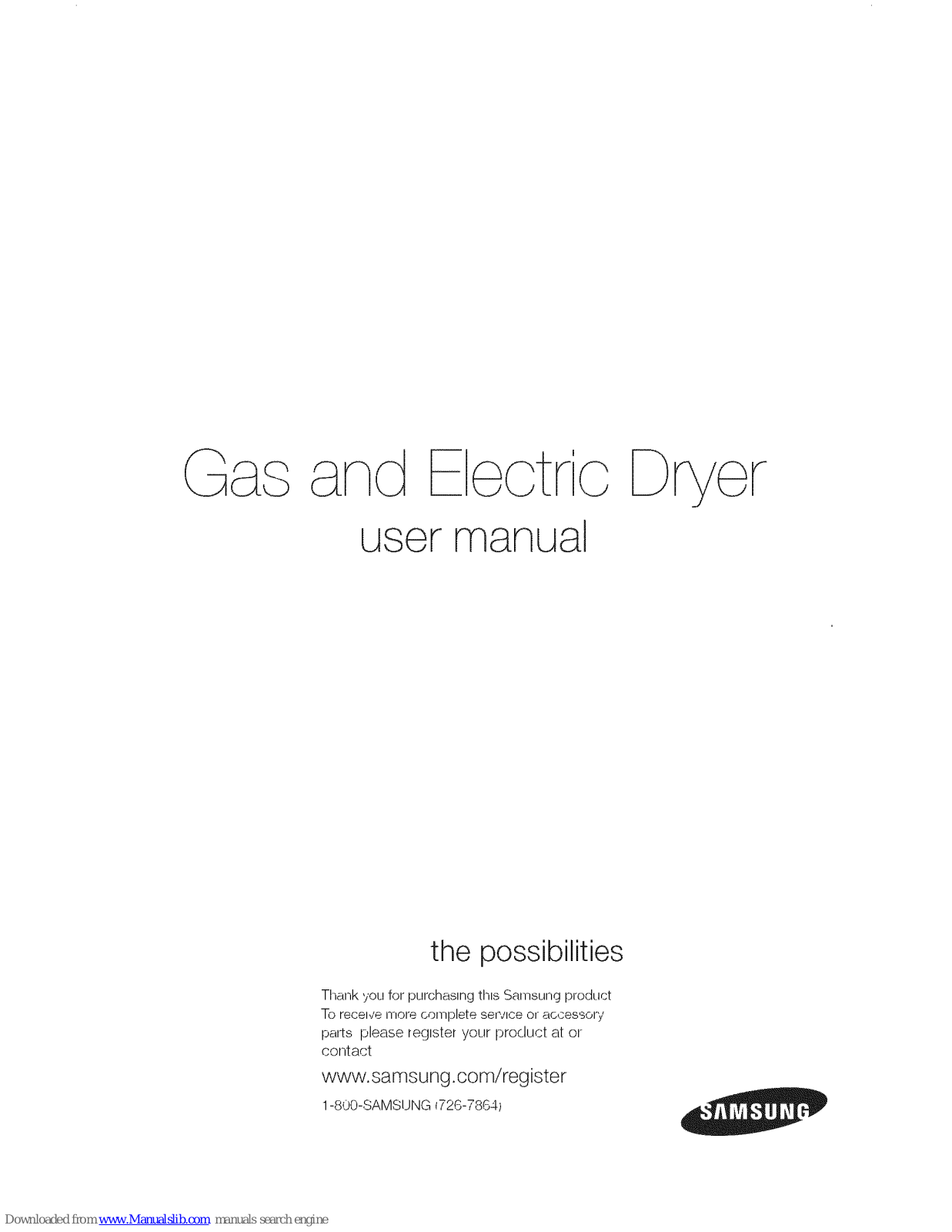 Samsung DV393, DV405, DV392, DV398 User Manual - ManualMachine.com