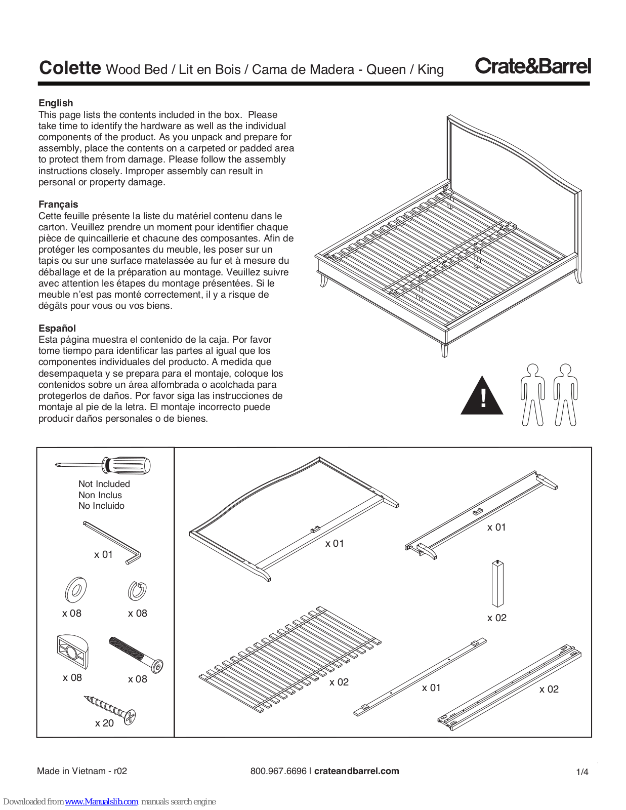 Crate&Barrel Colette, Tate User Manual