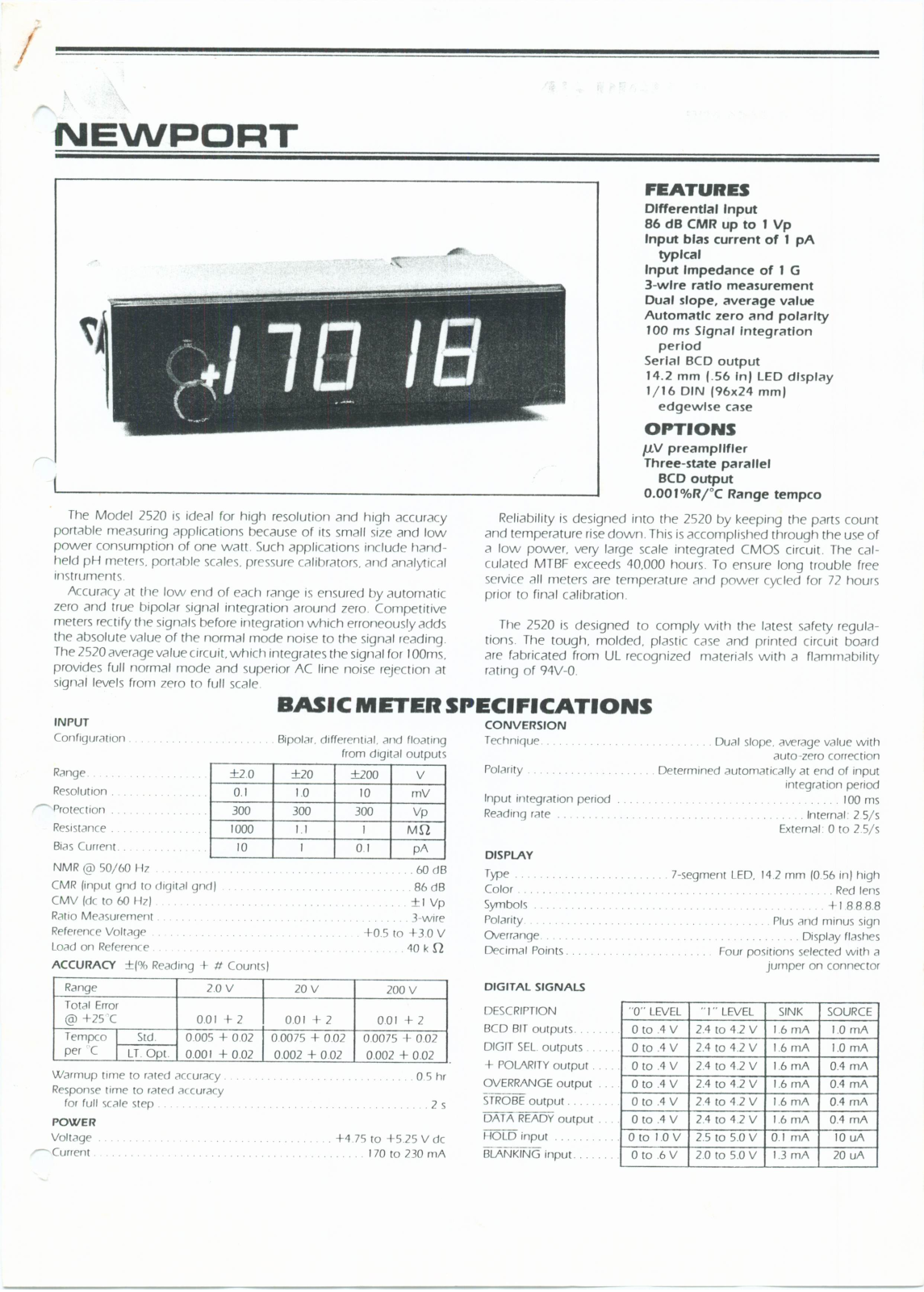 Newport 2520 schematic