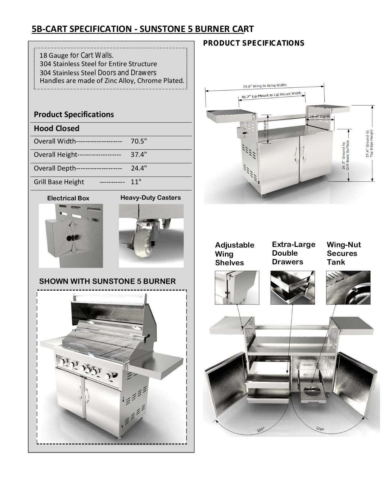 Sunstone CART5B Specifications - ManualMachine.com