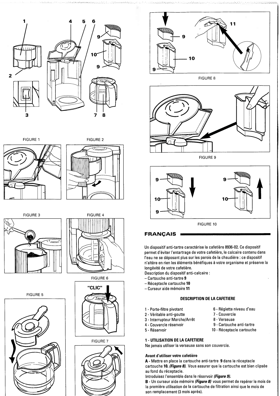 SEB Arom Express User Manual