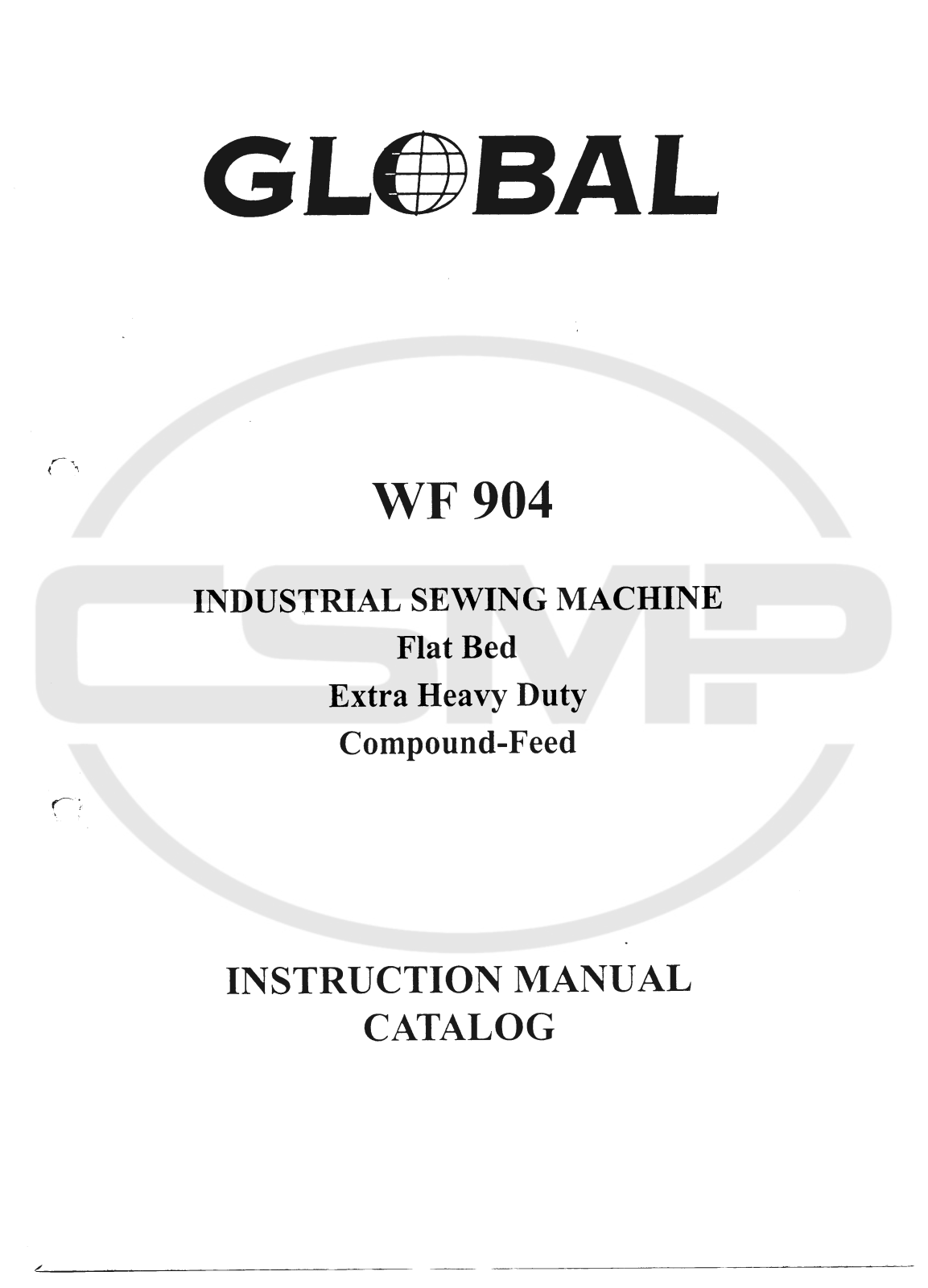 Global WF-904 Parts Book