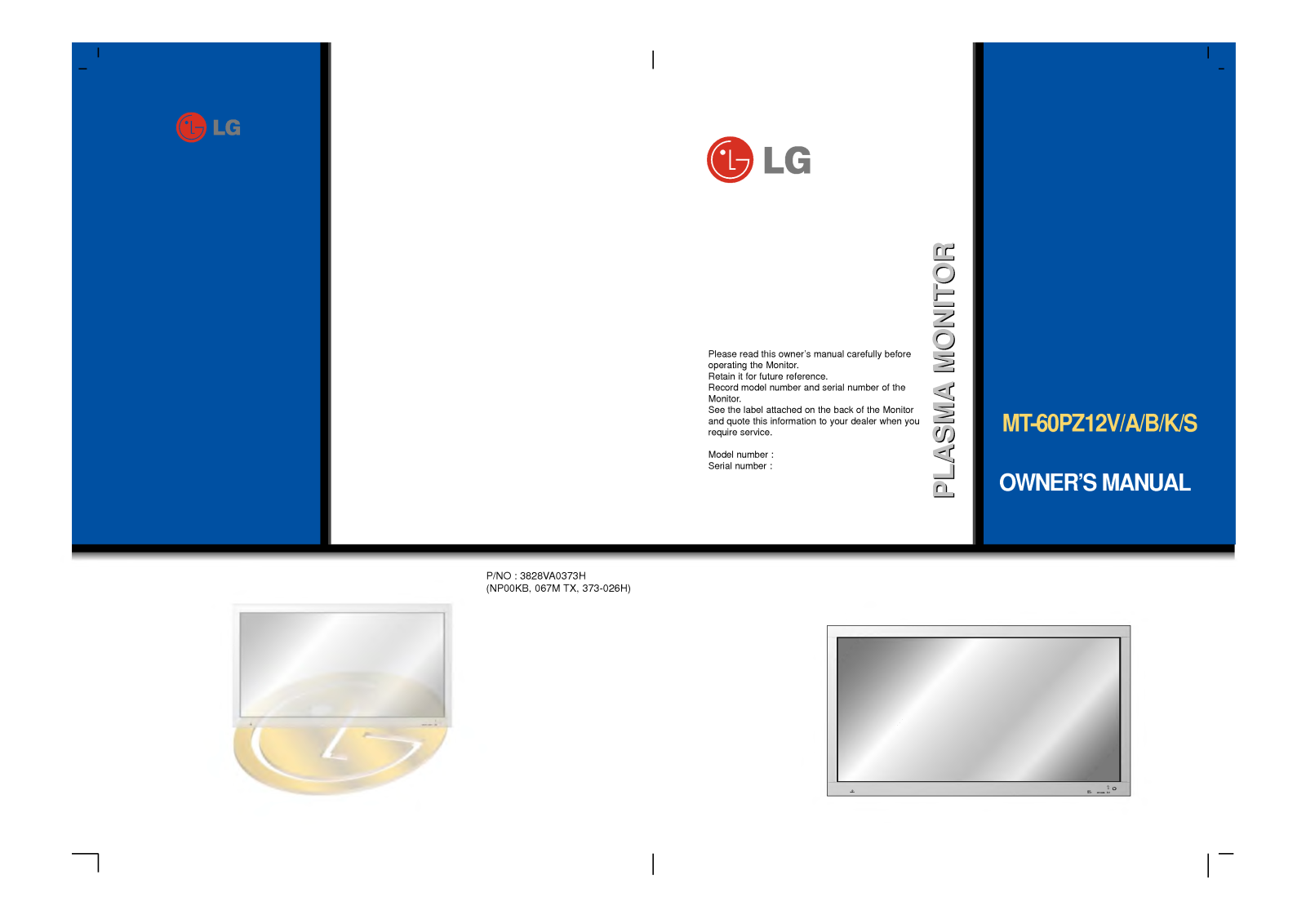 LG MT-60PZ12V User Manual