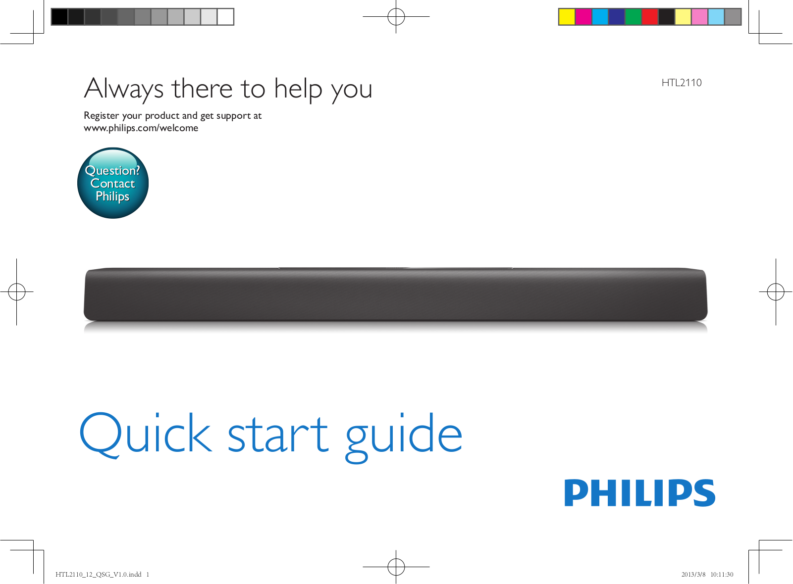 Philips HTL2110/12 Quick Start Guide - ManualMachine.com