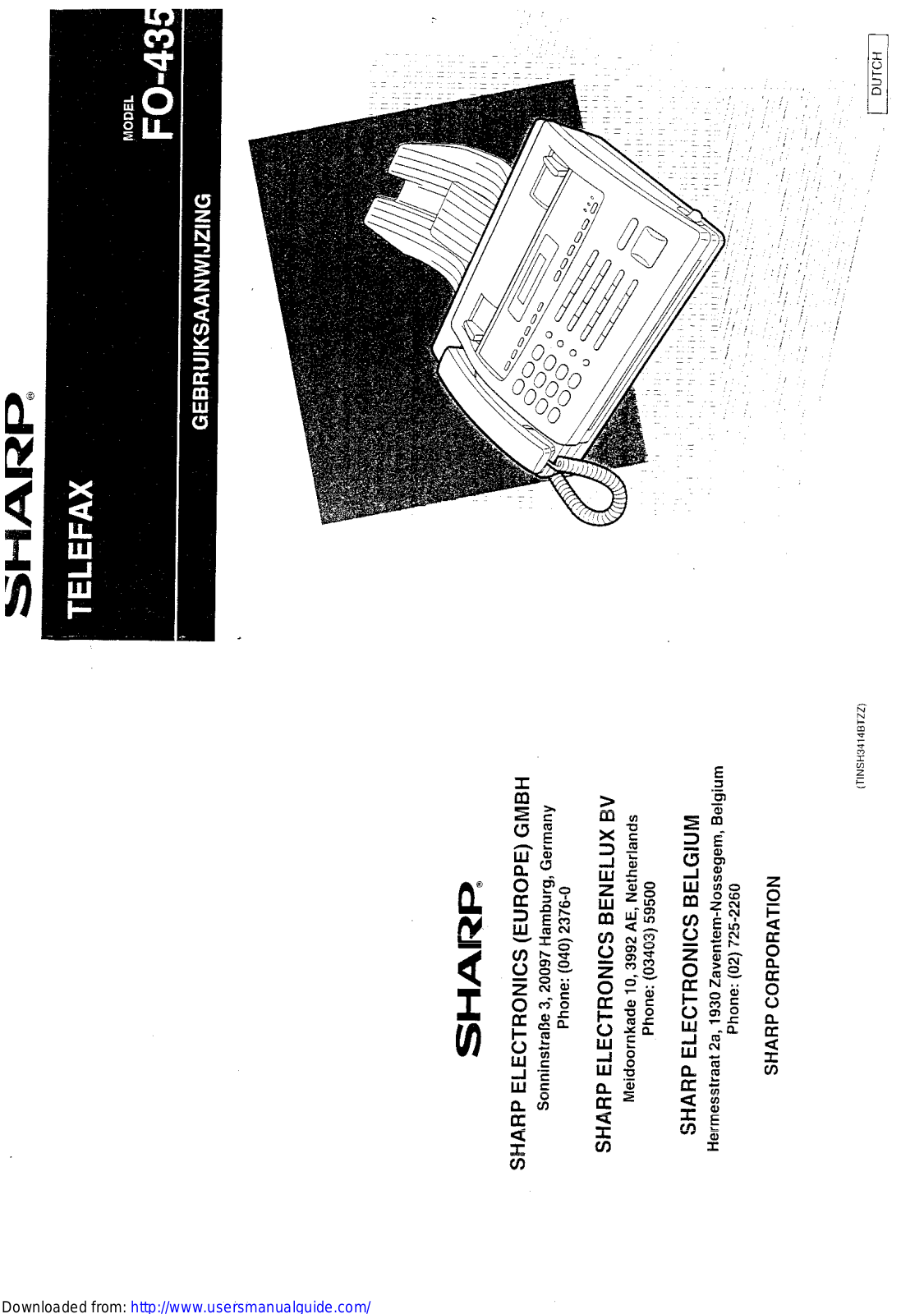 SHARP FO-435 User Manual