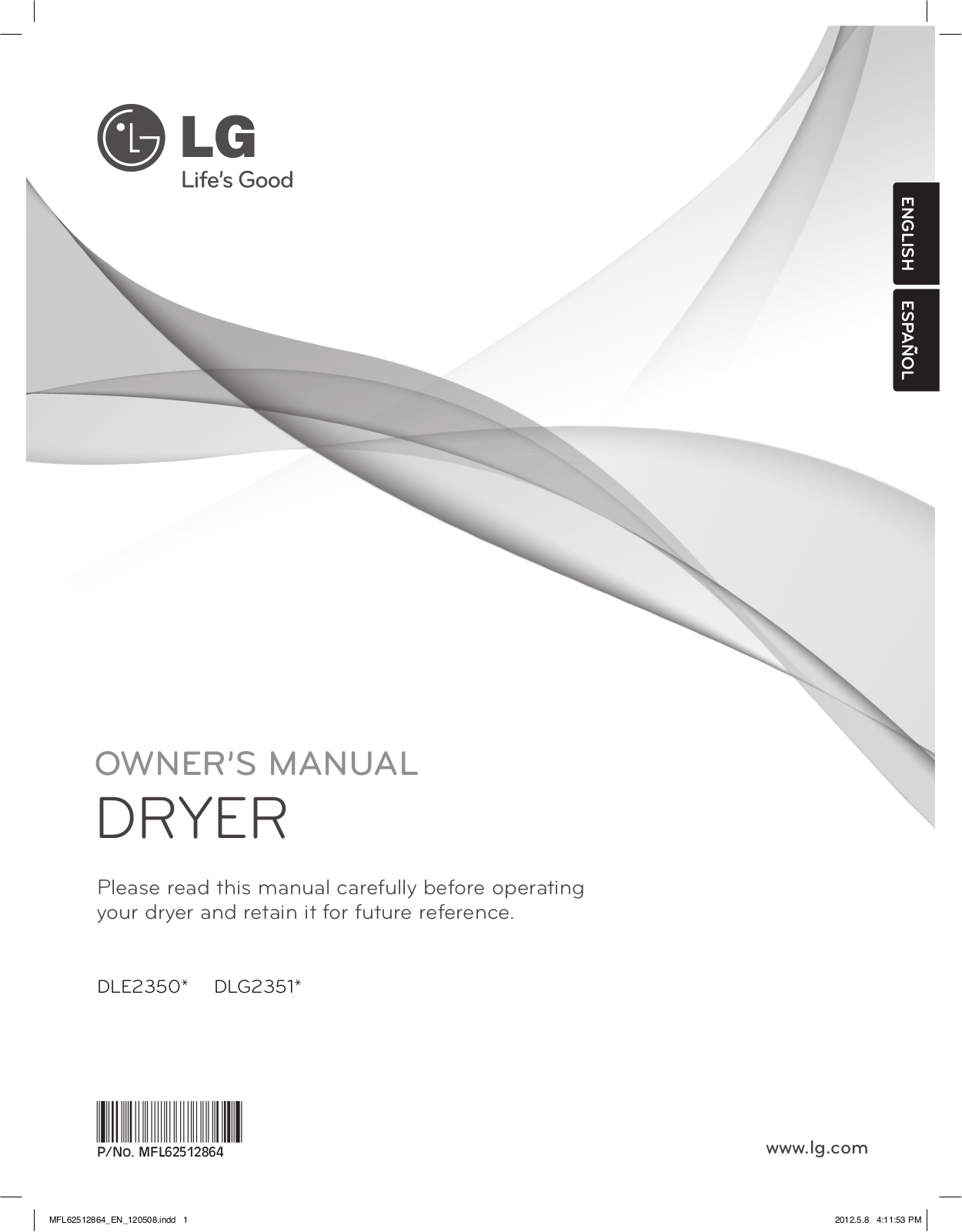 LG DLG2351W User Manual