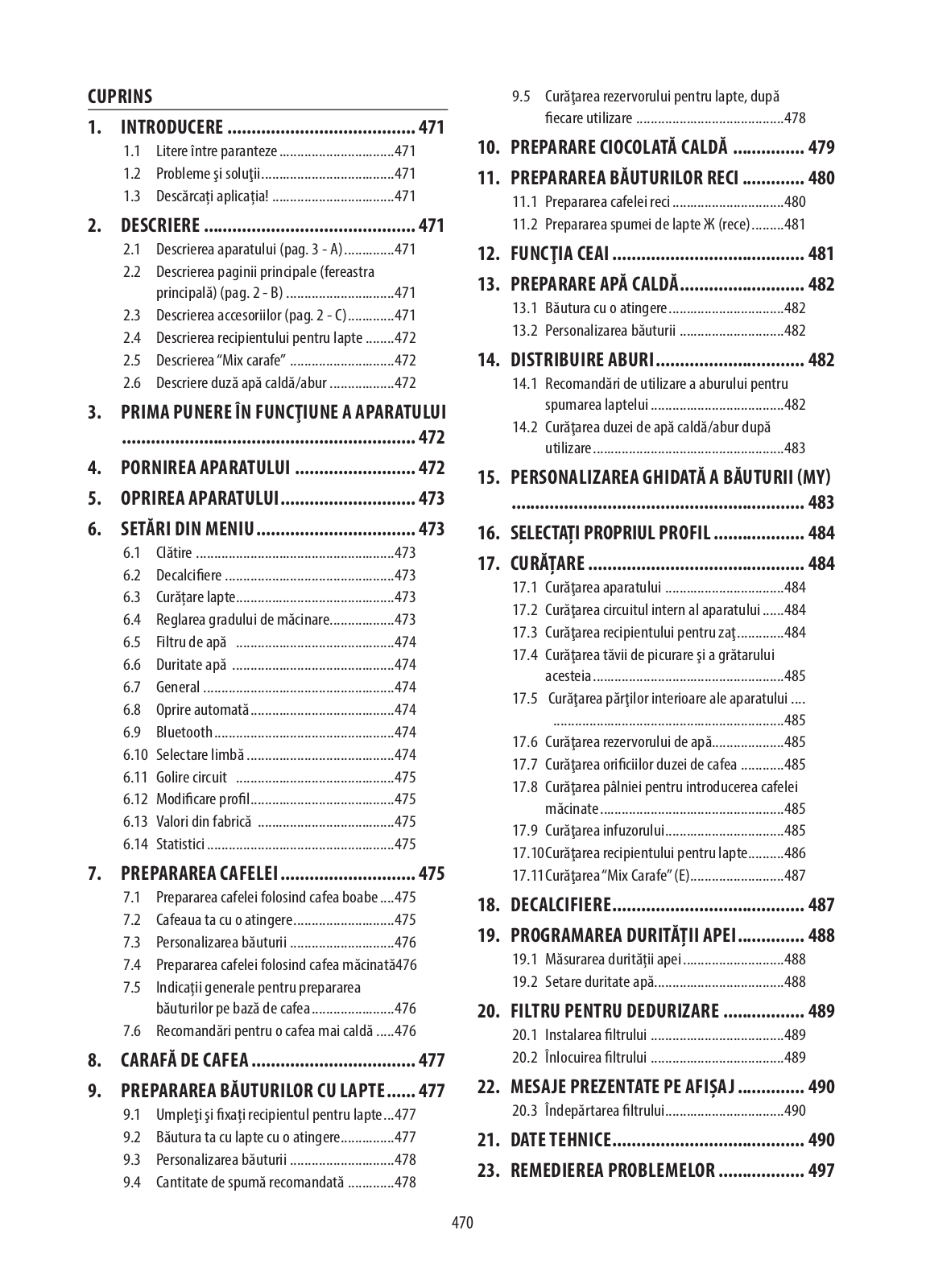 Delonghi EPAM96075GLM Instruction manuals