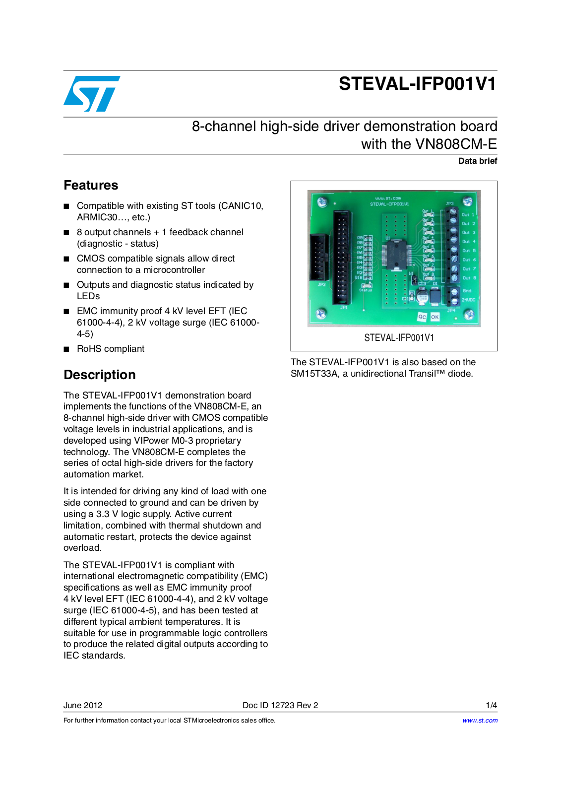 ST IFP001V1 User Manual