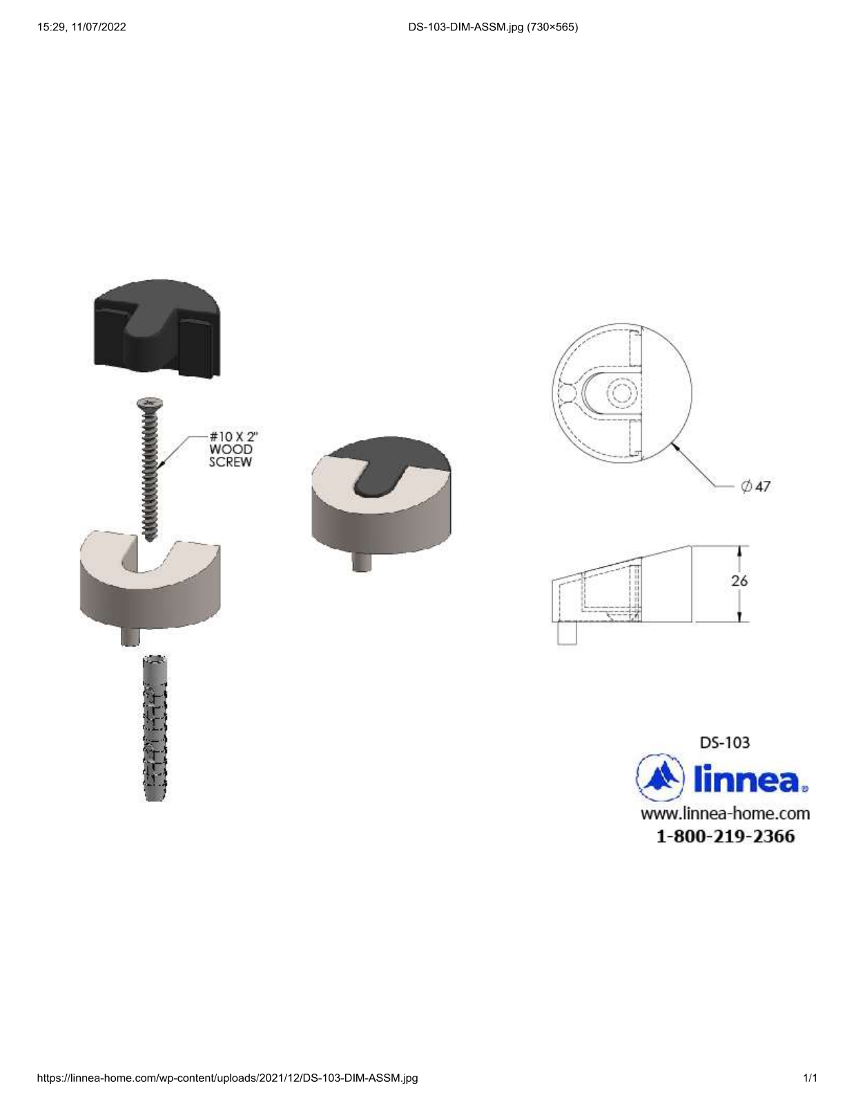 Linnea LNNE1319 Dimensions - ManualMachine.com