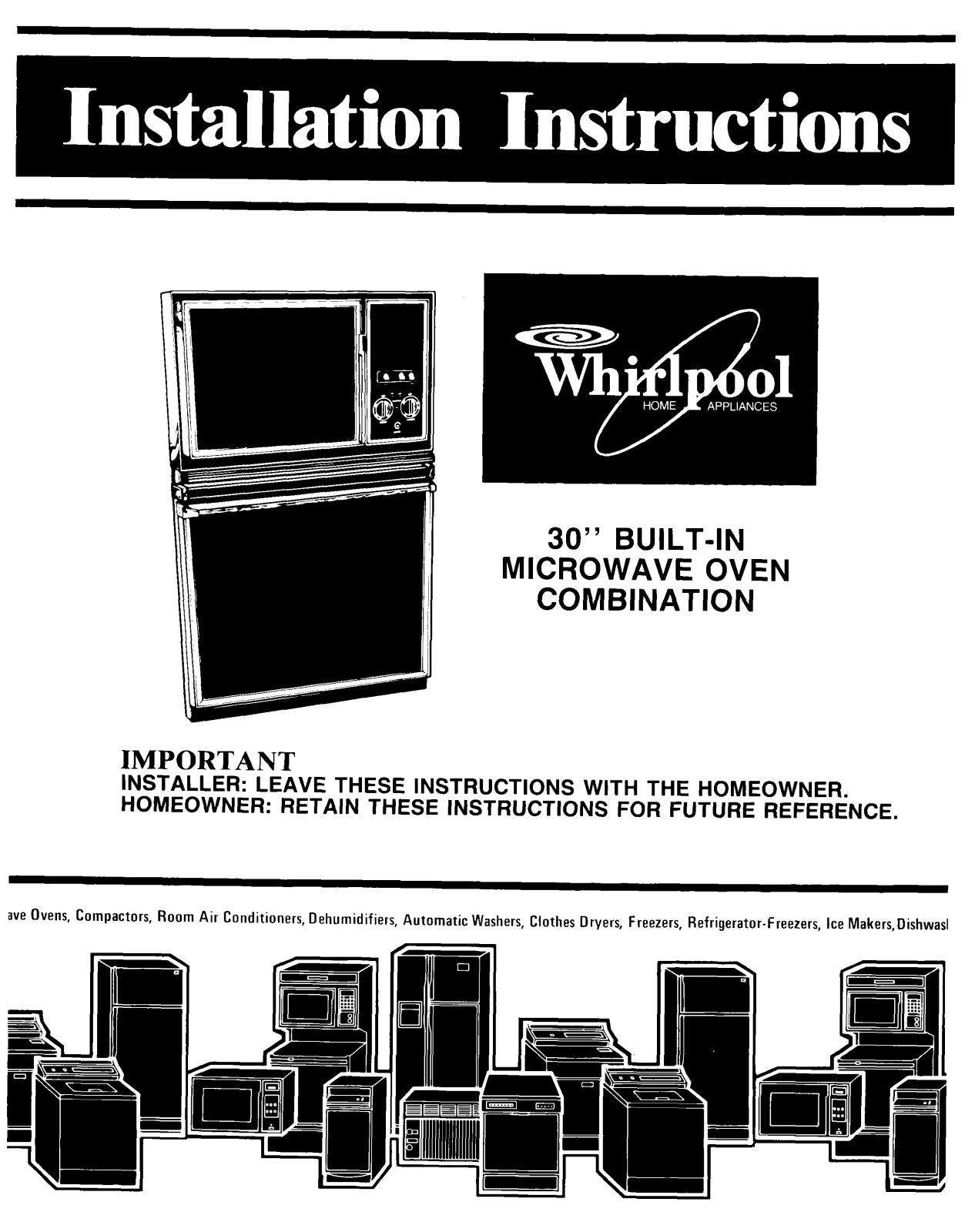 Whirlpool RM278BXS0, RM278BXV0, RM278BXP0 Installation Guide - ManualMachine.com
