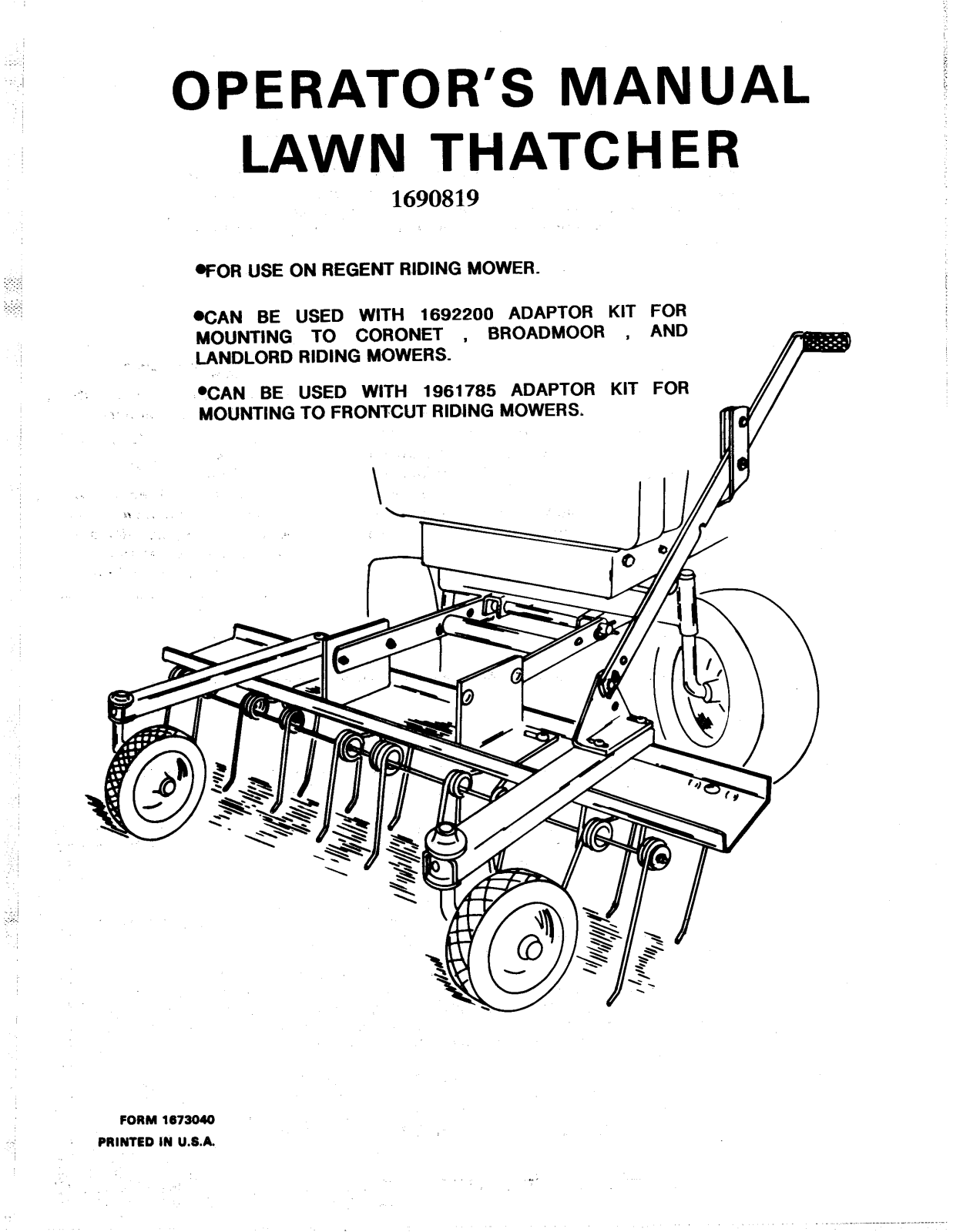 Snapper TP 400 User Manual