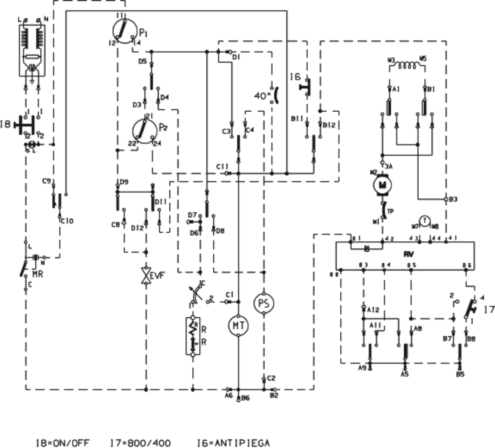 Indesit WG836TXE Schematic