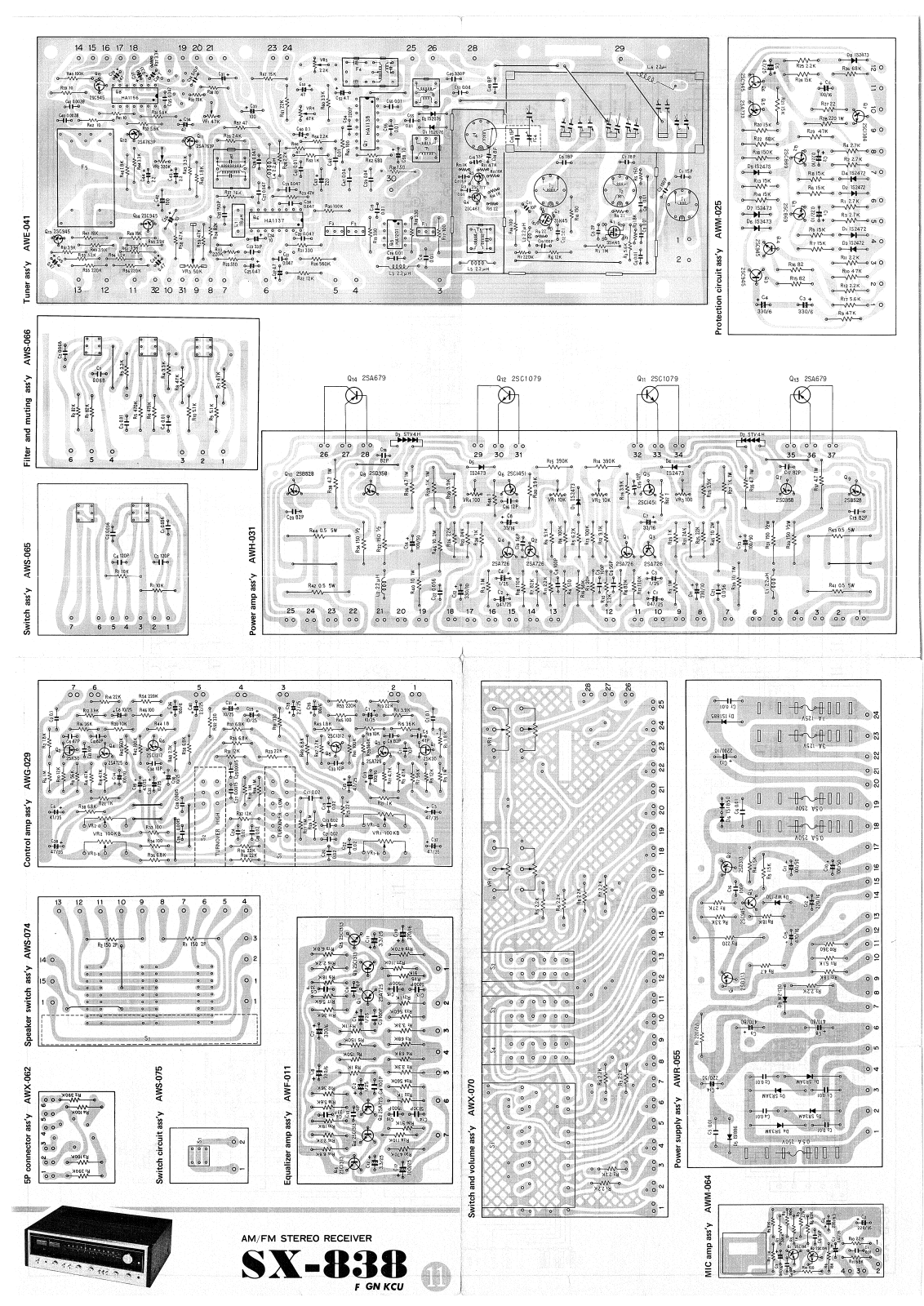 Pioneer SX-838 Service Manual