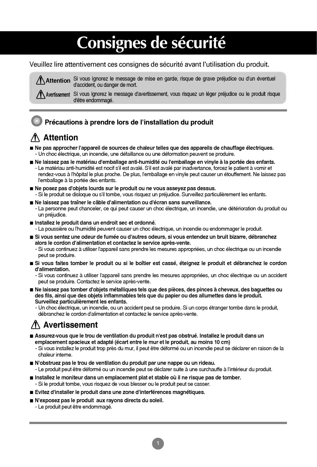 LG M1921A, M1721A User Manual