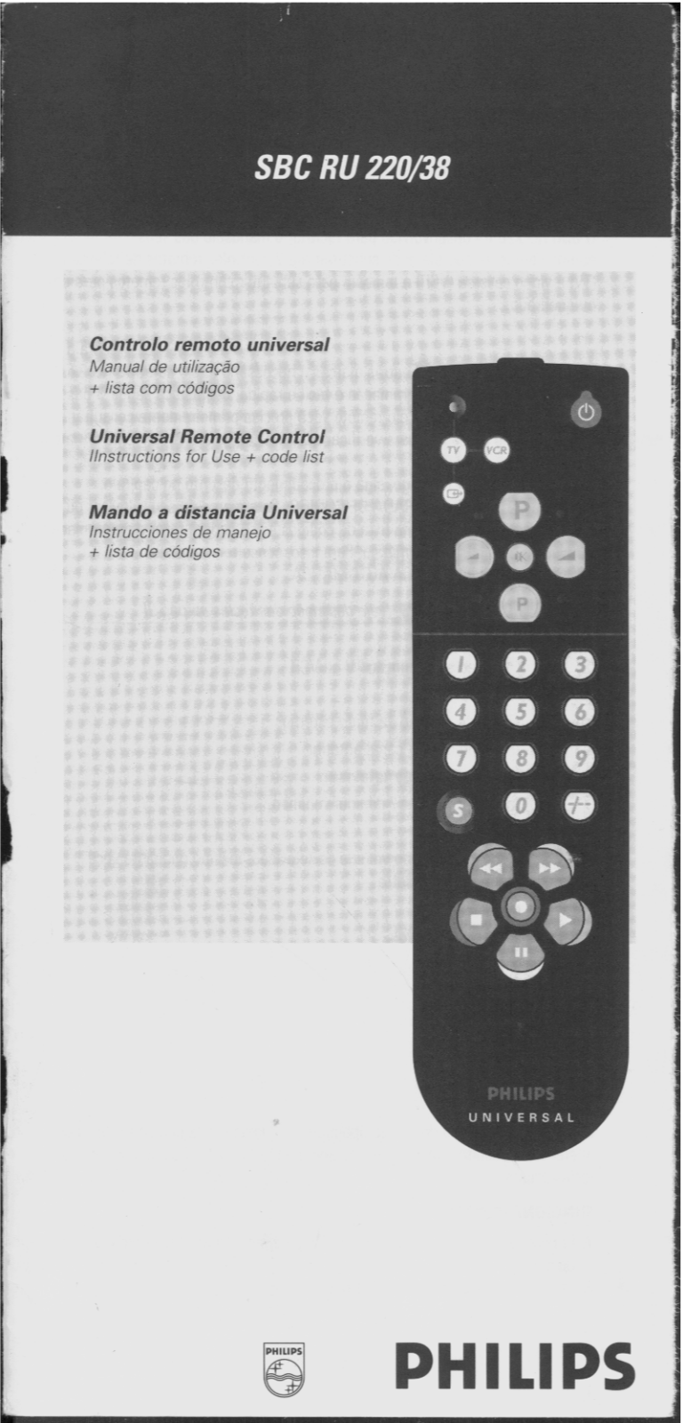 Philips SBCRU220/87, SBCRU220/19, SBCRU220/04 User Manual