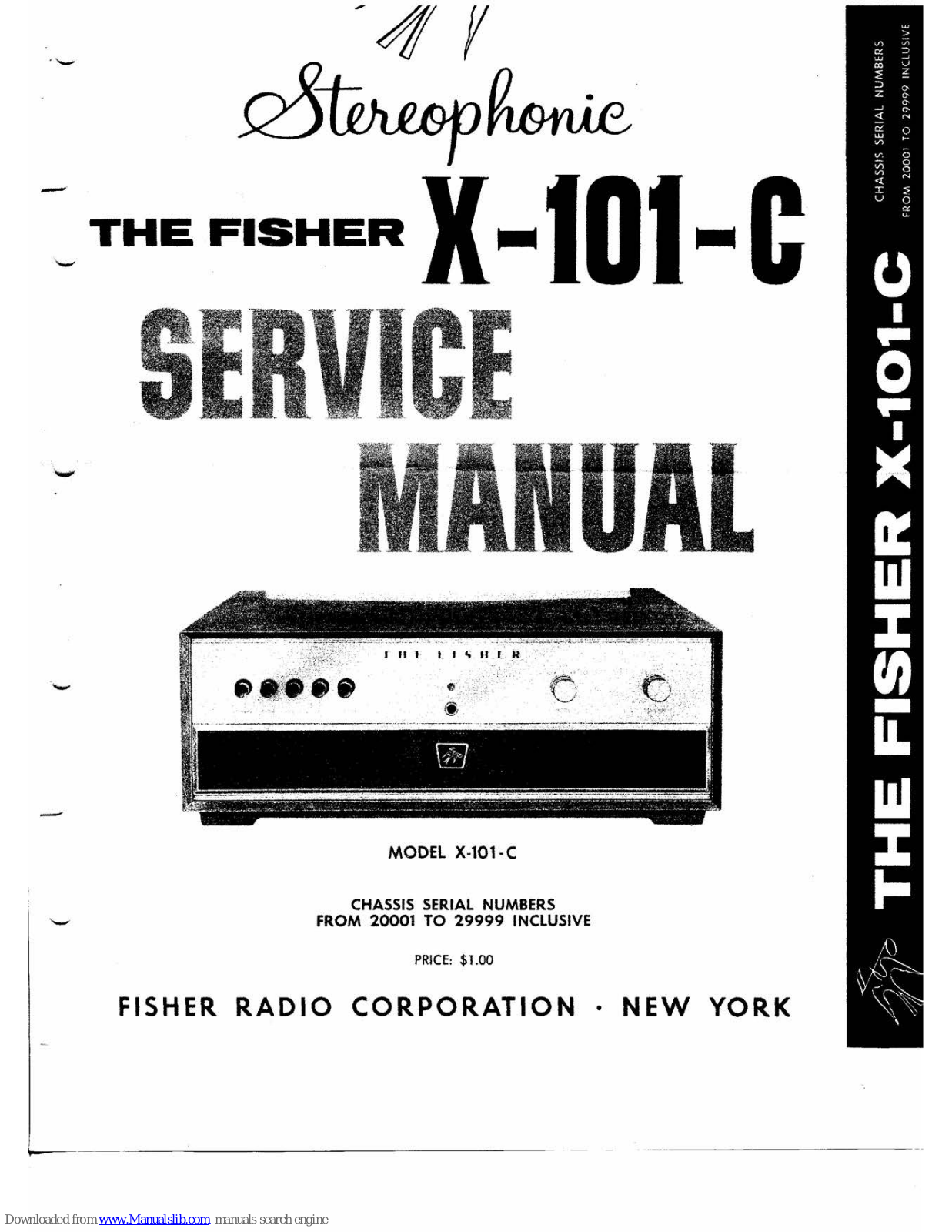 FISCHER X-101-C Service Manual