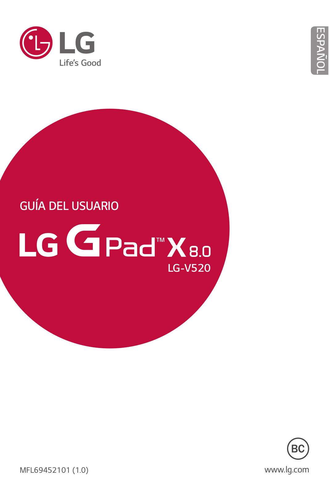 LG G Pad X 8.0 User Manual