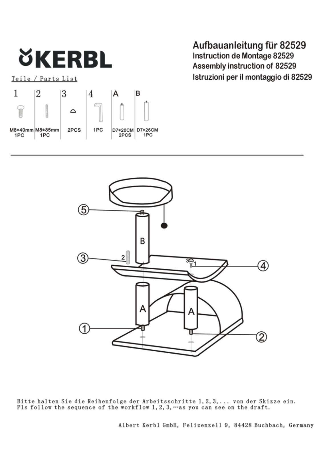 Cat Tree 82529 User Manual