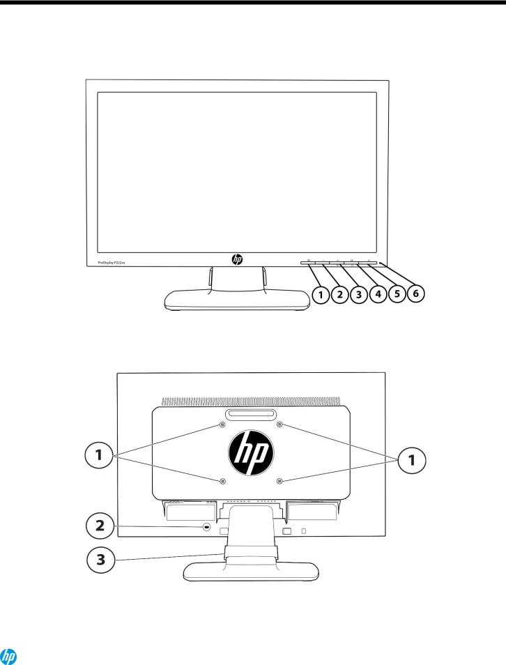 HP ProDisplay P222va operation manual