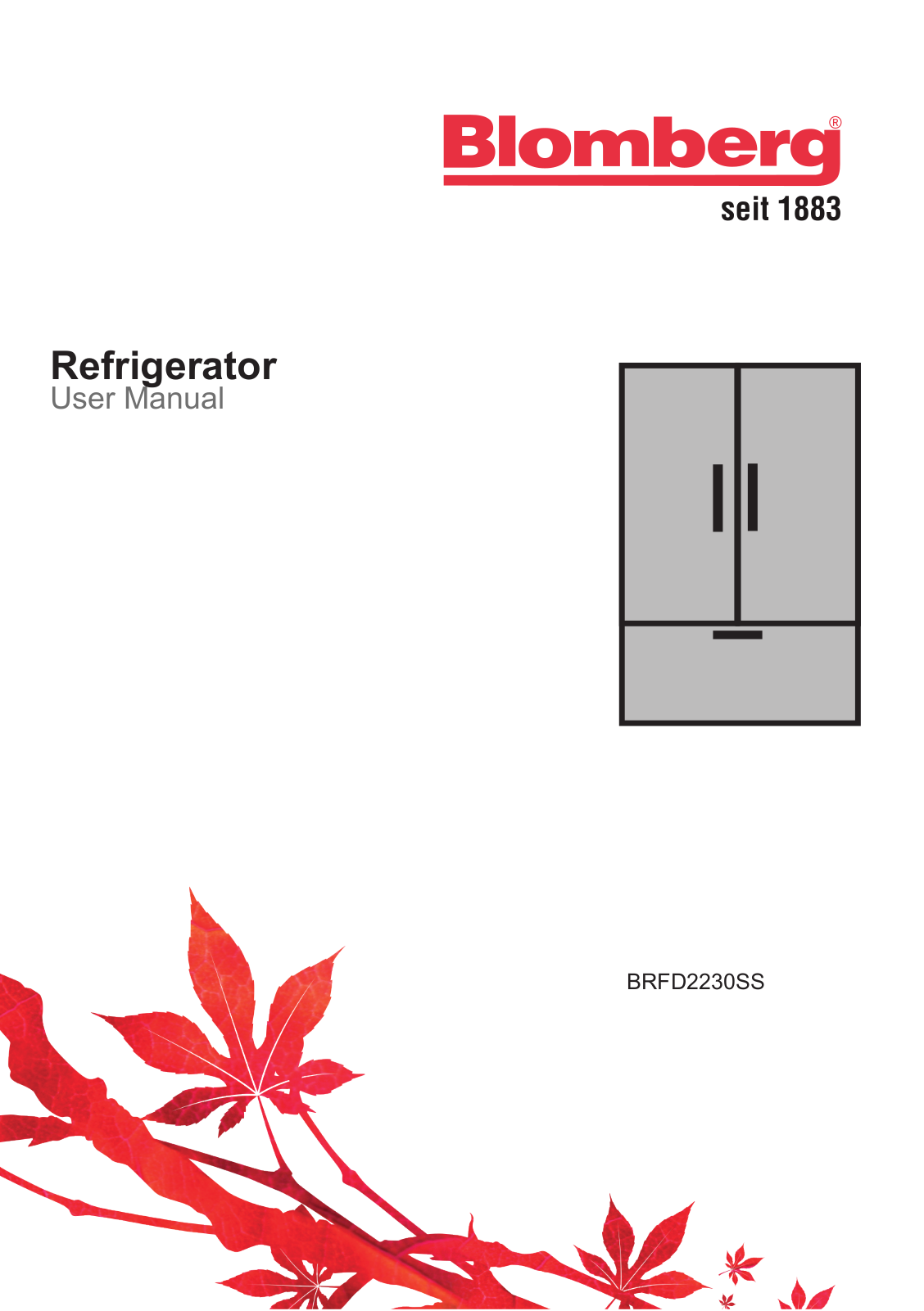 Blomberg BLRERADW200 User Manual